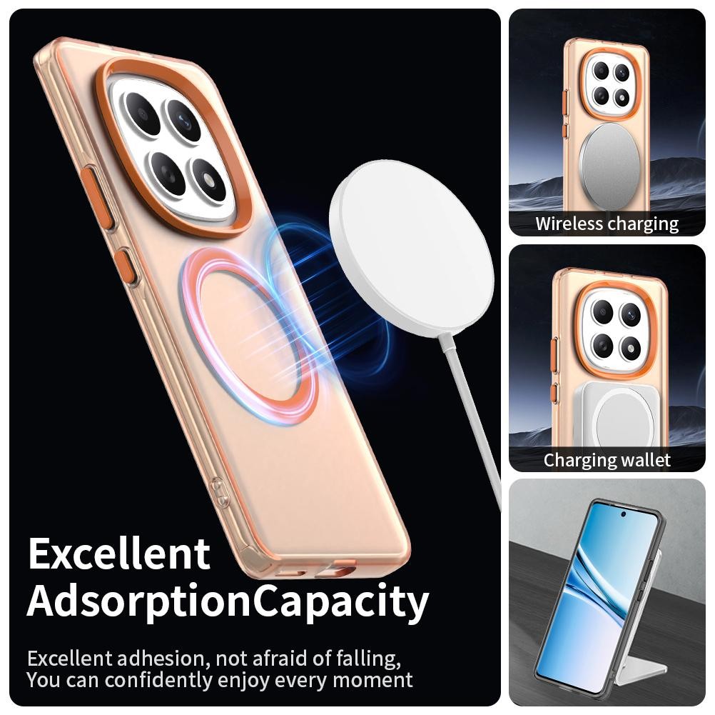 Xiaomi Redmi Note 15 5G / 4G Candy Magsafe PC Hybrid TPU Orange-Θήκη Σιλικόνης