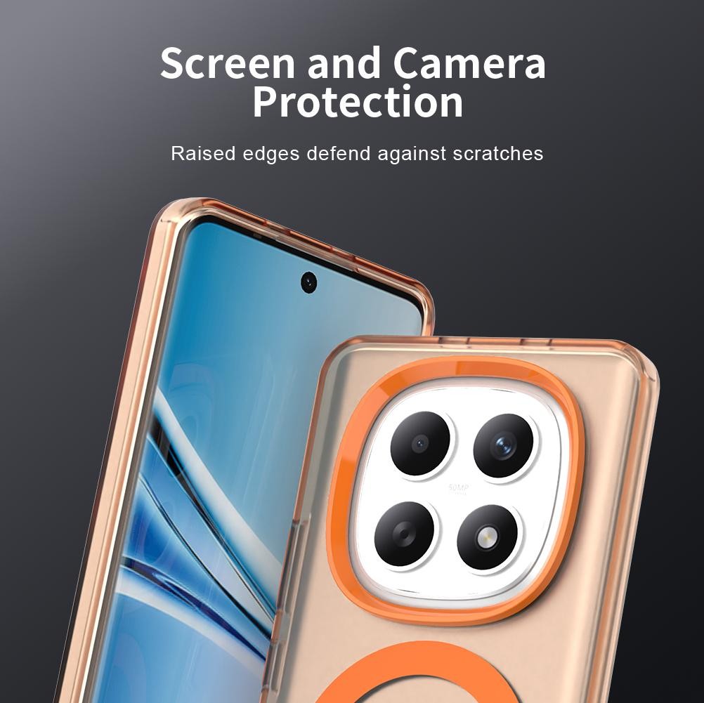 Xiaomi Redmi Note 15 5G / 4G Candy Magsafe PC Hybrid TPU Orange-Θήκη Σιλικόνης