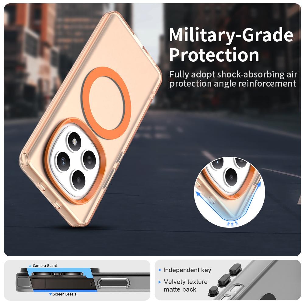 Xiaomi Redmi Note 15 5G / 4G Candy Magsafe PC Hybrid TPU Orange-Θήκη Σιλικόνης