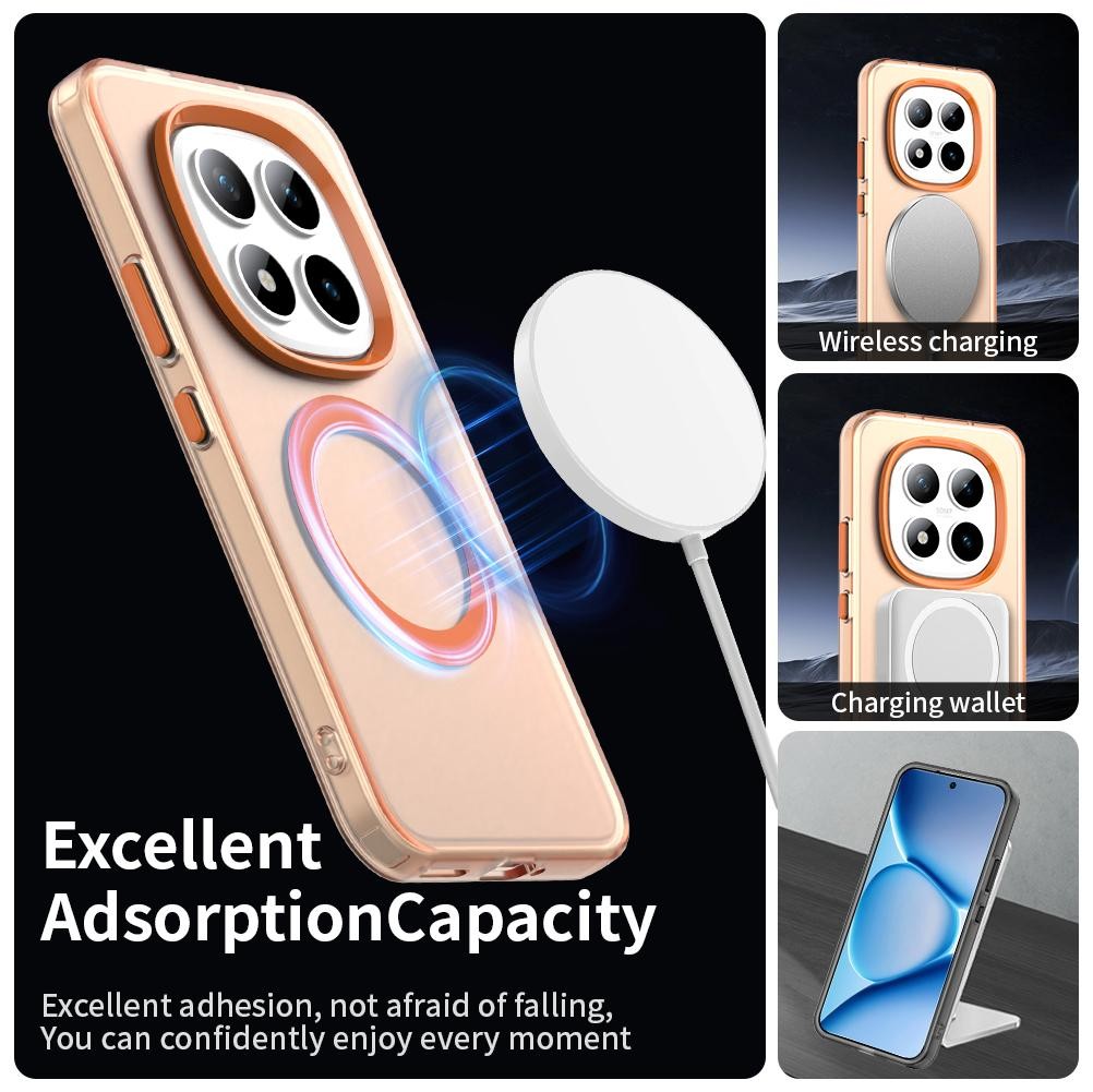 Xiaomi Redmi Note 15 Pro+ 5G Candy Magsafe PC Hybrid TPU Orange-Θήκη Σιλικόνης
