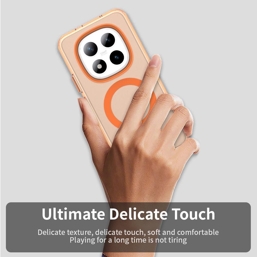 Xiaomi Redmi Note 15 Pro+ 5G Candy Magsafe PC Hybrid TPU Orange-Θήκη Σιλικόνης