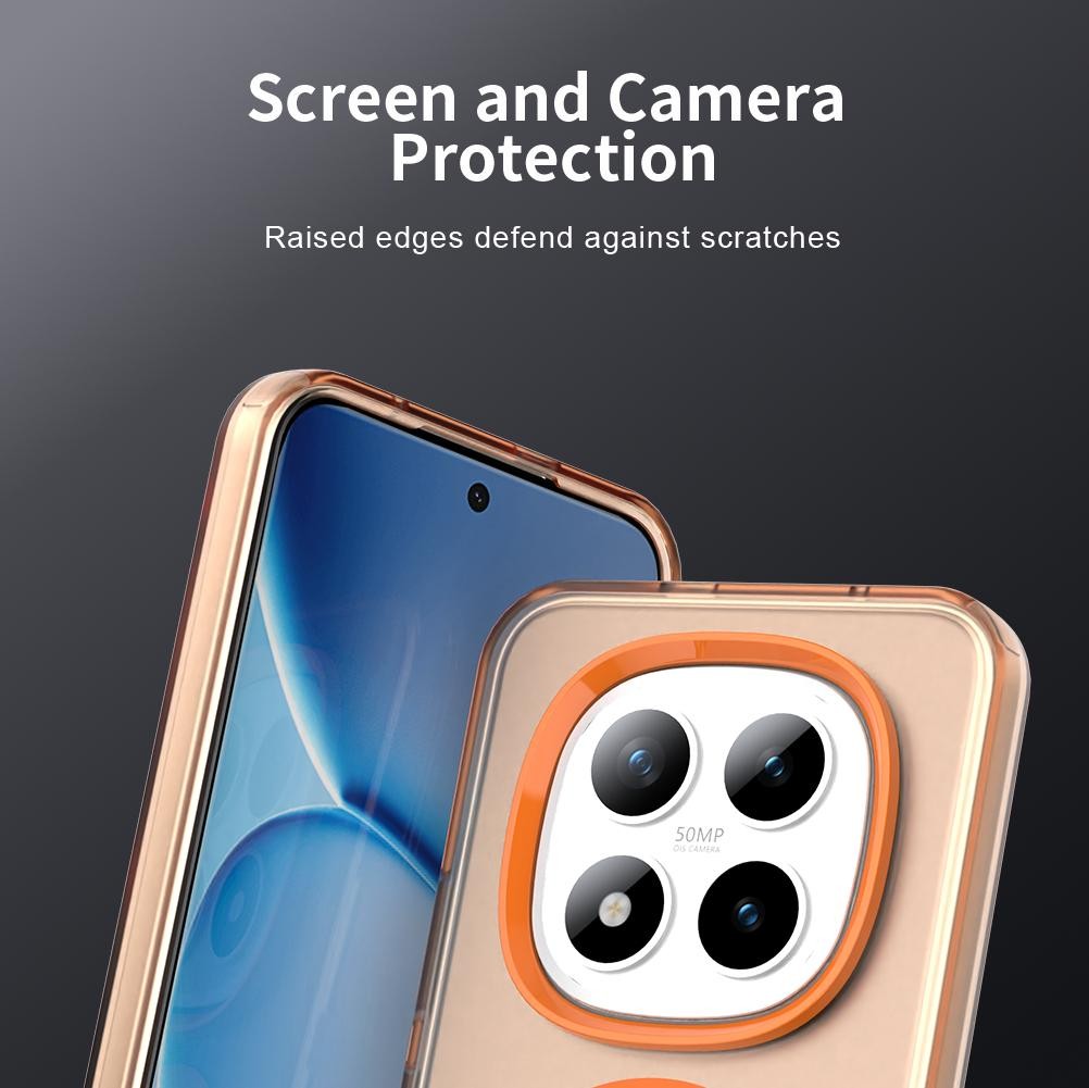 Xiaomi Redmi Note 15 Pro+ 5G Candy Magsafe PC Hybrid TPU Orange-Θήκη Σιλικόνης