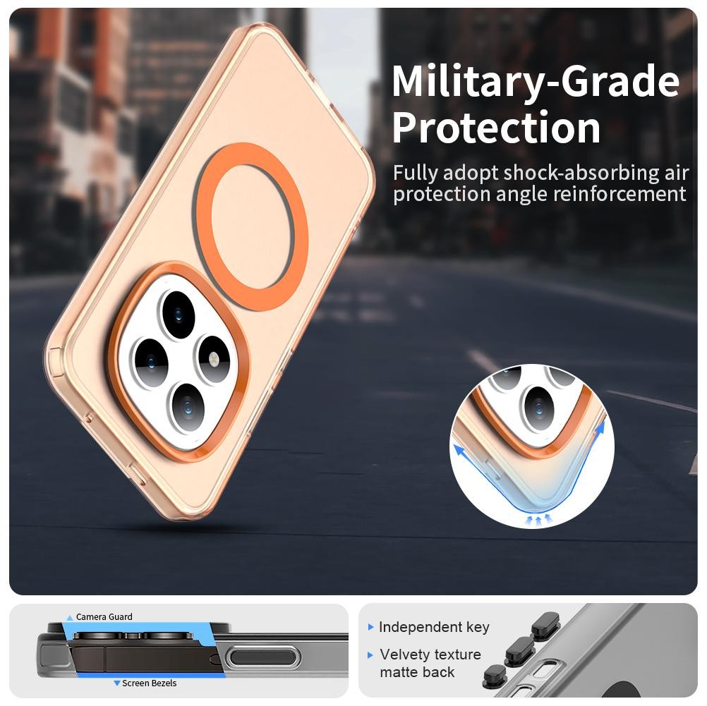 Xiaomi Redmi Note 15 Pro+ 5G Candy Magsafe PC Hybrid TPU Orange-Θήκη Σιλικόνης