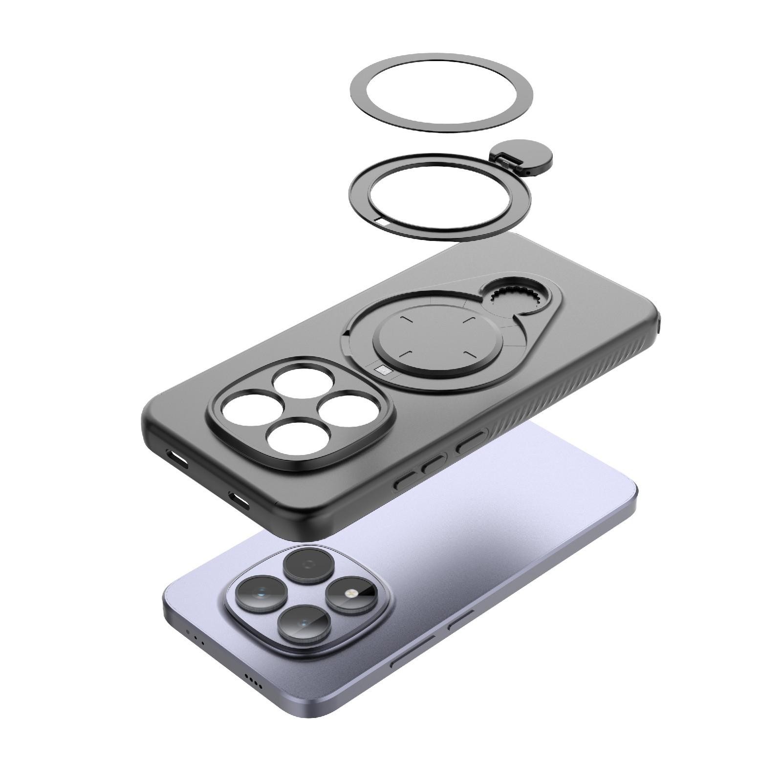 Xiaomi Redmi Note 15 Pro 5G Ring Shield MagSafe TPU with 360 Degree Rotating Holder Orange-Θήκη Σκληρή