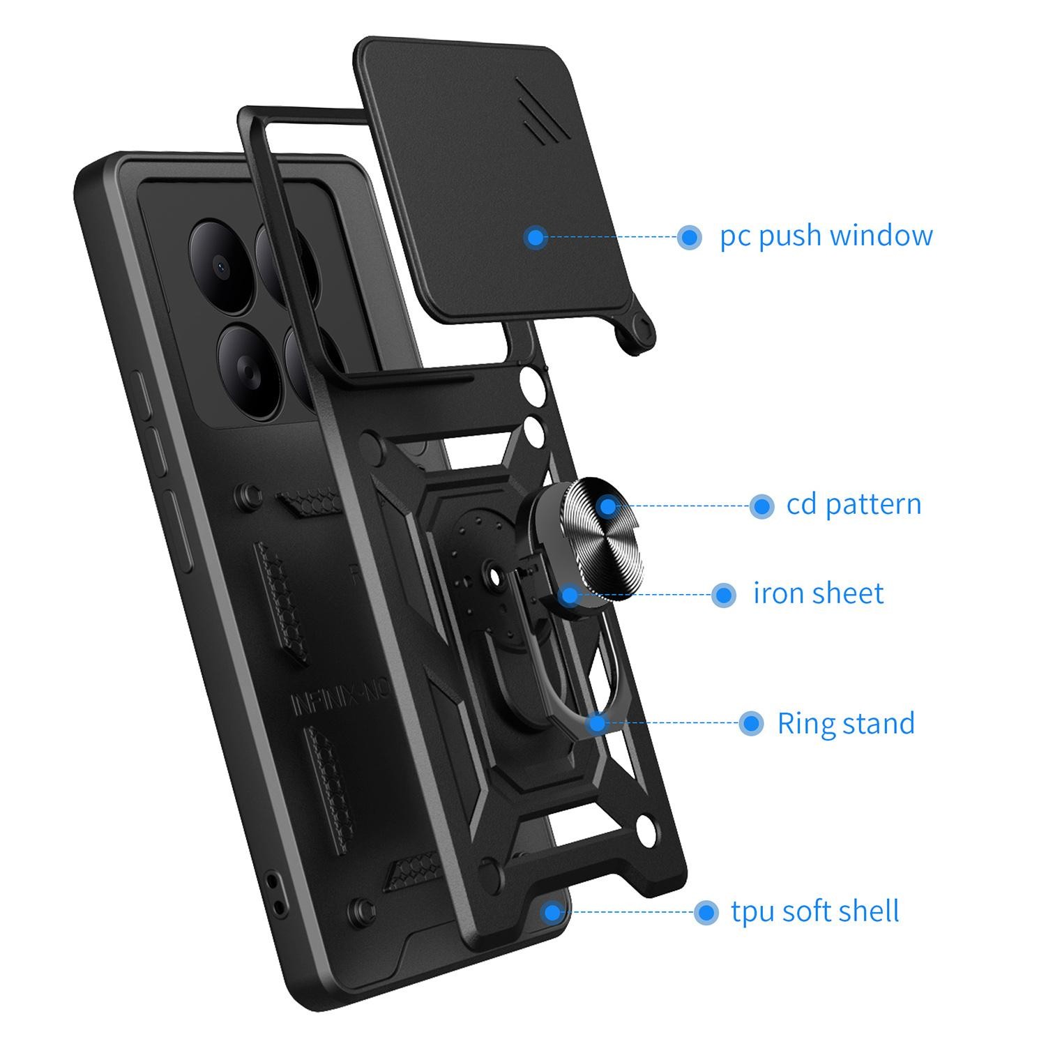 Xiaomi Redmi Note 15 5G / 4G Sliding Camera Cover Design TPU+PC Blue-Θήκη Σκληρή