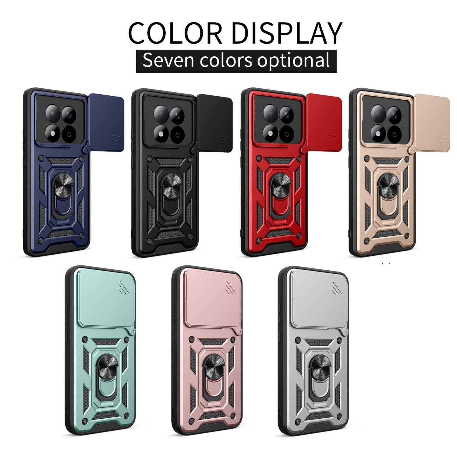 Xiaomi Redmi Note 15 Pro 5G Global Sliding Camera Cover Design TPU+PC Green-Θήκη Σκληρή