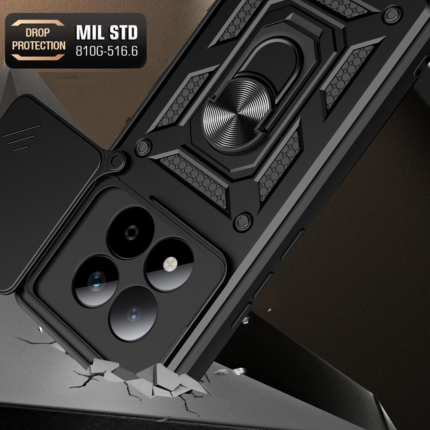 Xiaomi Redmi Note 15 Pro 5G Global Sliding Camera Cover Design TPU+PC Green-Θήκη Σκληρή