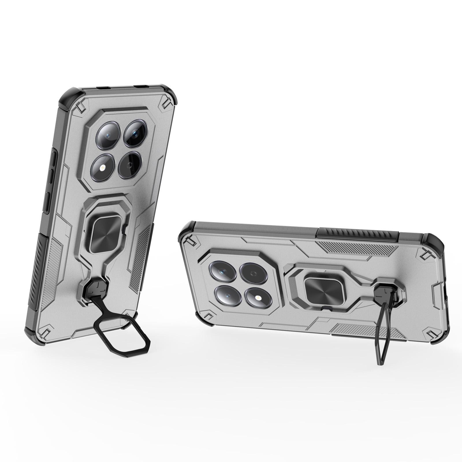 Xiaomi Redmi Note 15 Pro 5G Metal Kickstand TPU Hybrid PC Grey-Θήκη Σκληρή