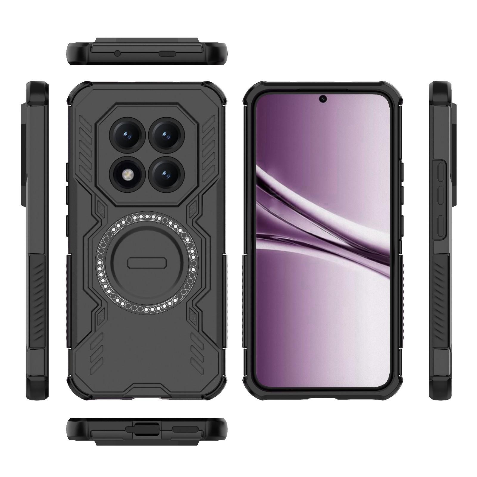 Xiaomi Redmi Note 15 5G Butterfly Armor MagSafe Magnetic Ring Shockproof Black-Θήκη Σκληρή