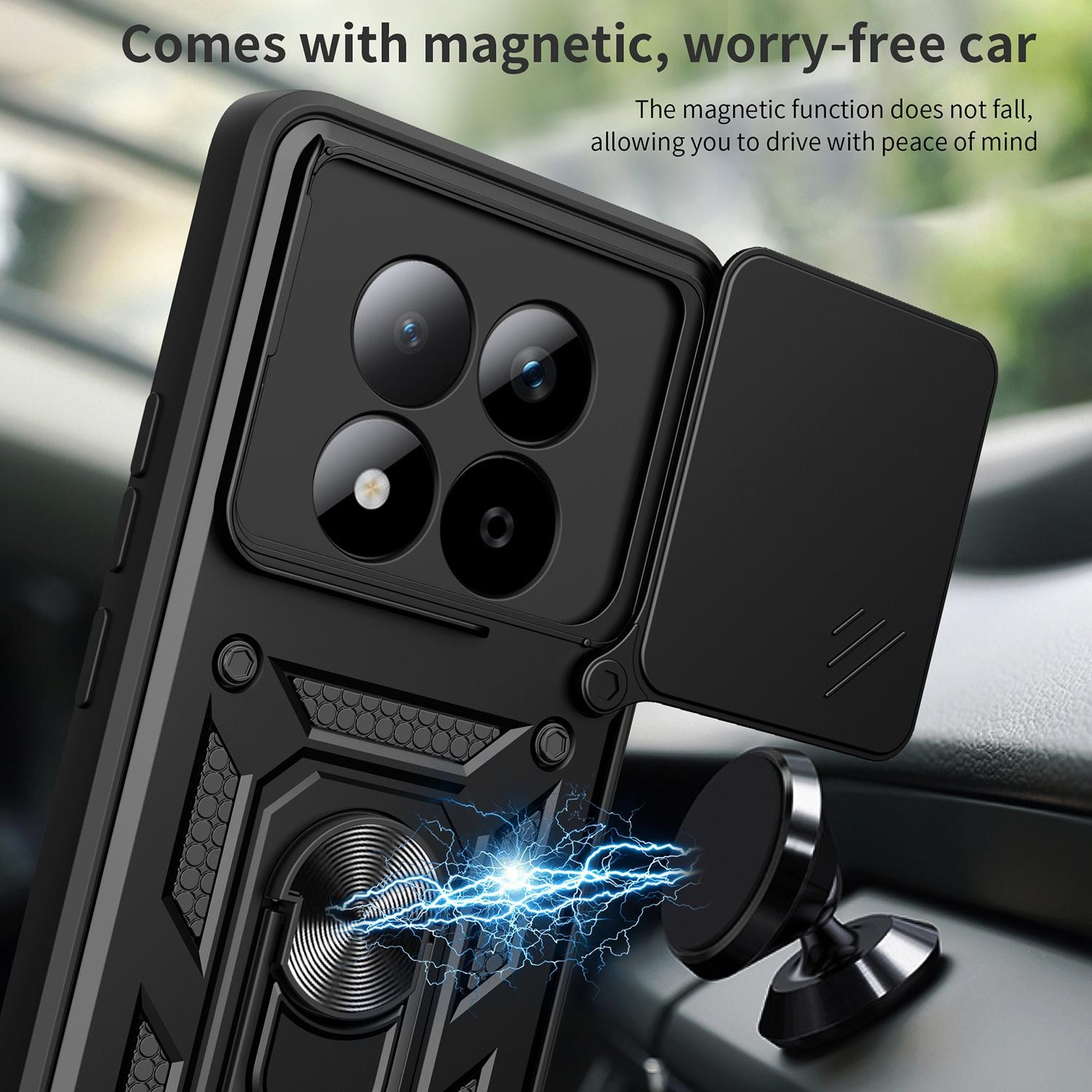 Xiaomi Redmi Note 15 Pro 5G Sliding Camera Cover Design TPU+PC Rose Gold-Θήκη Σκληρή