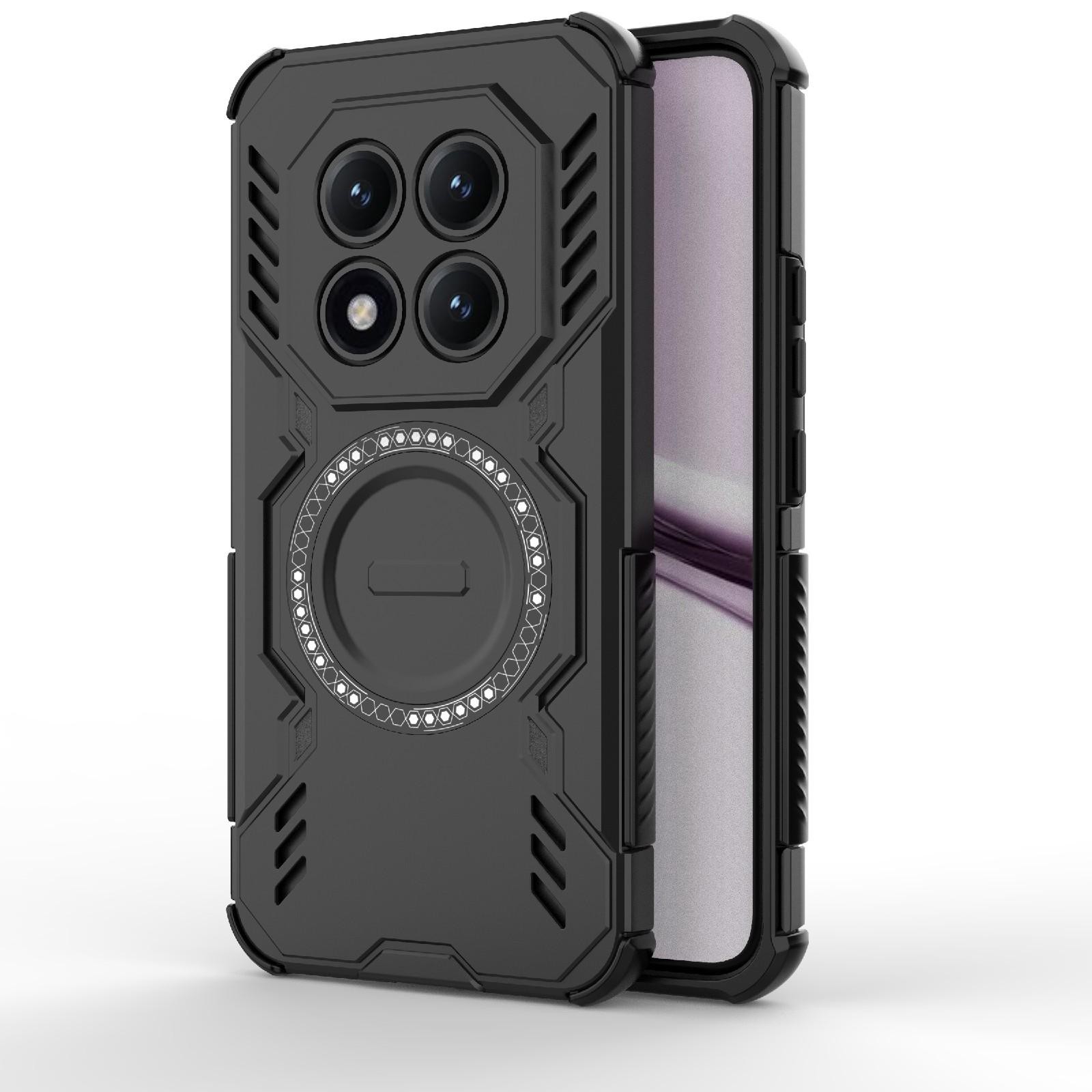 Xiaomi Redmi Note 15 Pro+ 5G Butterfly Armor MagSafe Magnetic Ring Shockproof Black-Θήκη Σκληρή
