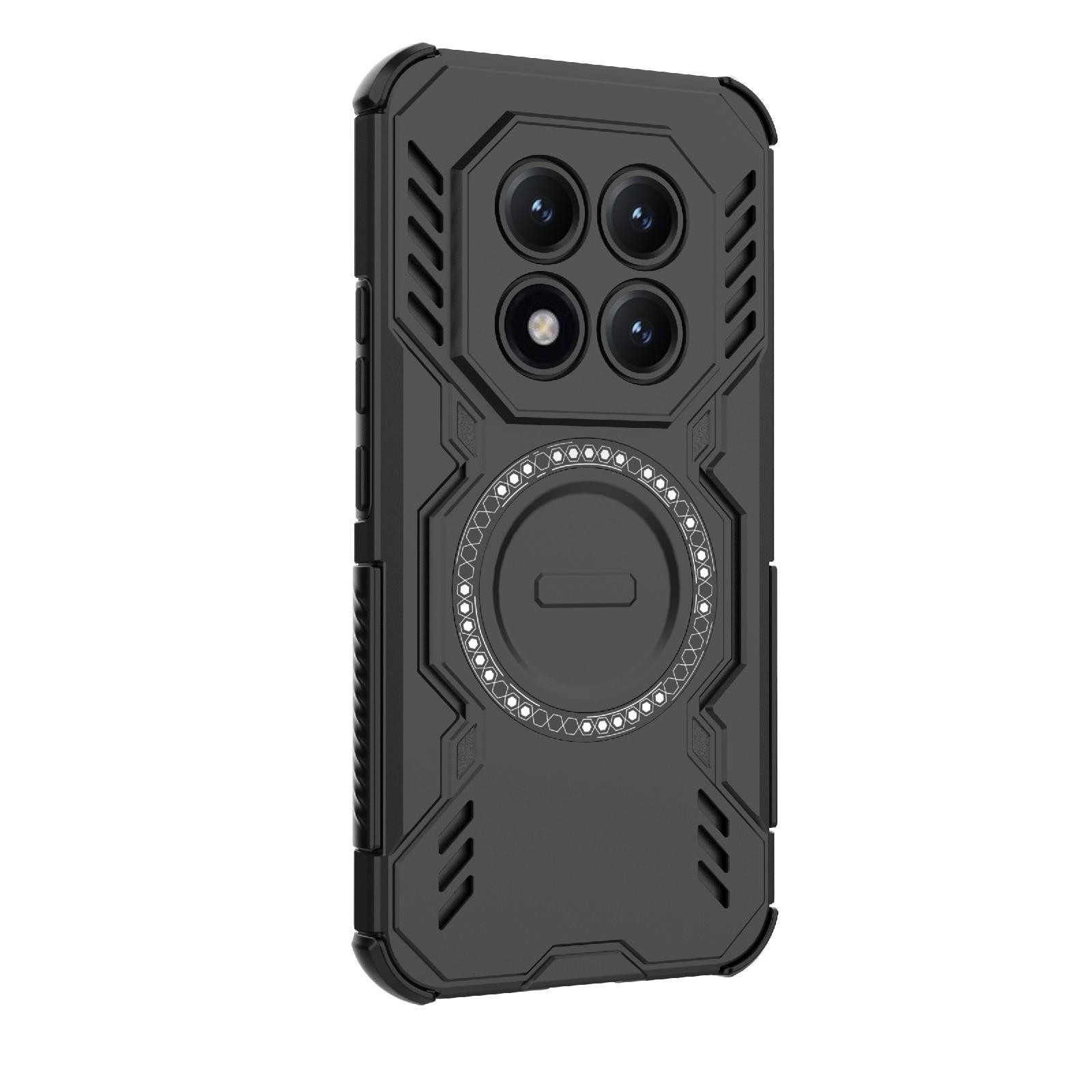 Xiaomi Redmi Note 15 Pro+ 5G Butterfly Armor MagSafe Magnetic Ring Shockproof Black-Θήκη Σκληρή