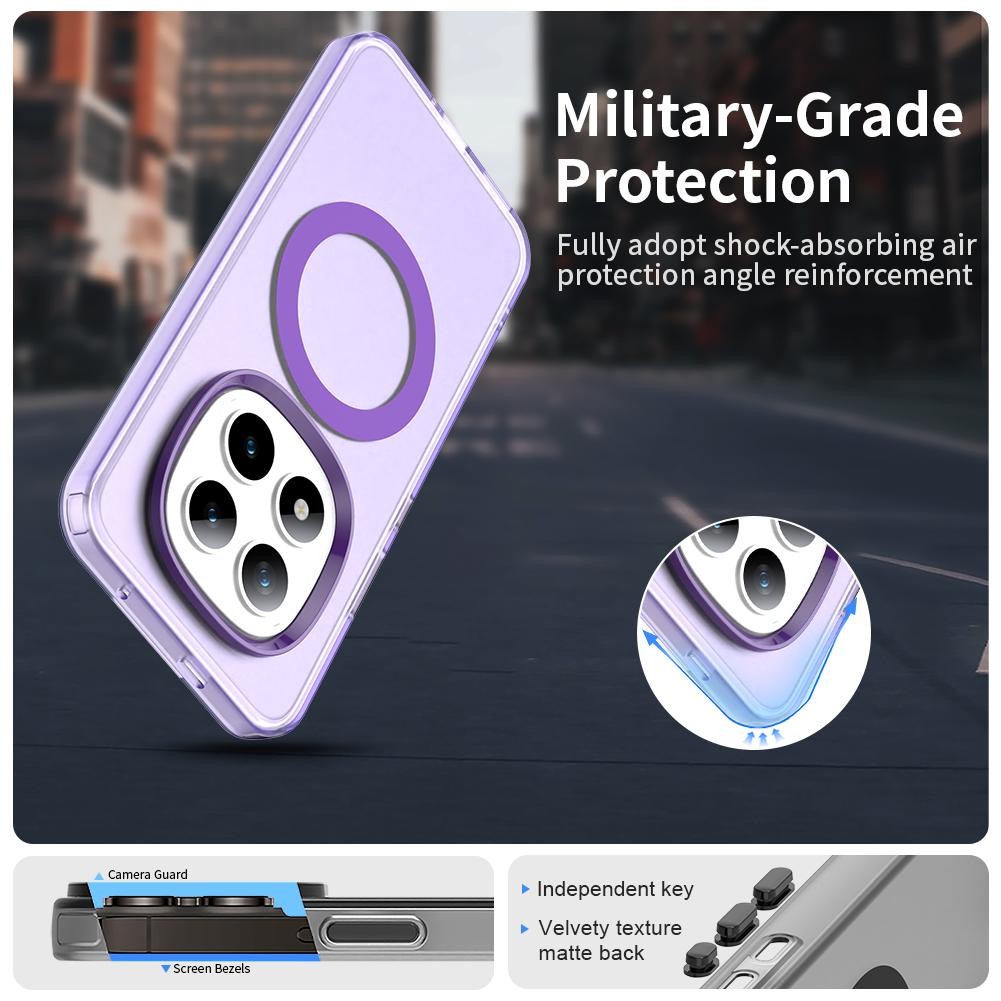 Xiaomi Redmi Note 15 Pro+ 5G Candy Magsafe PC Hybrid TPU Purple-Θήκη Σιλικόνης