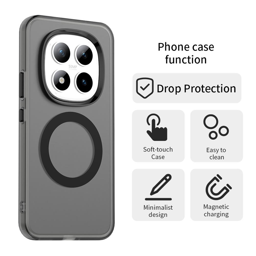 Xiaomi Redmi Note 15 Pro+ 5G Candy Magsafe PC Hybrid TPU Black-Θήκη Σιλικόνης