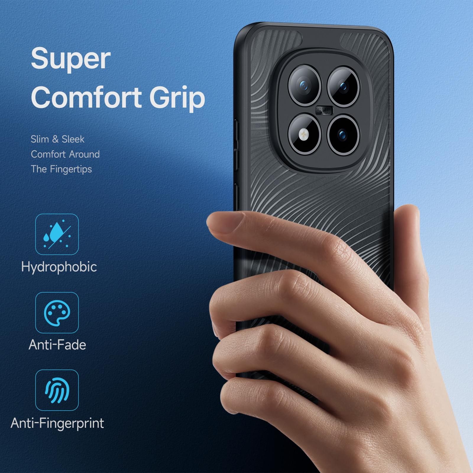 Dux Ducis Xiaomi Redmi Note 15 Pro+ 5G Aimo Series TPU + PC Frosted Feel Black-Θήκη Σιλικόνης