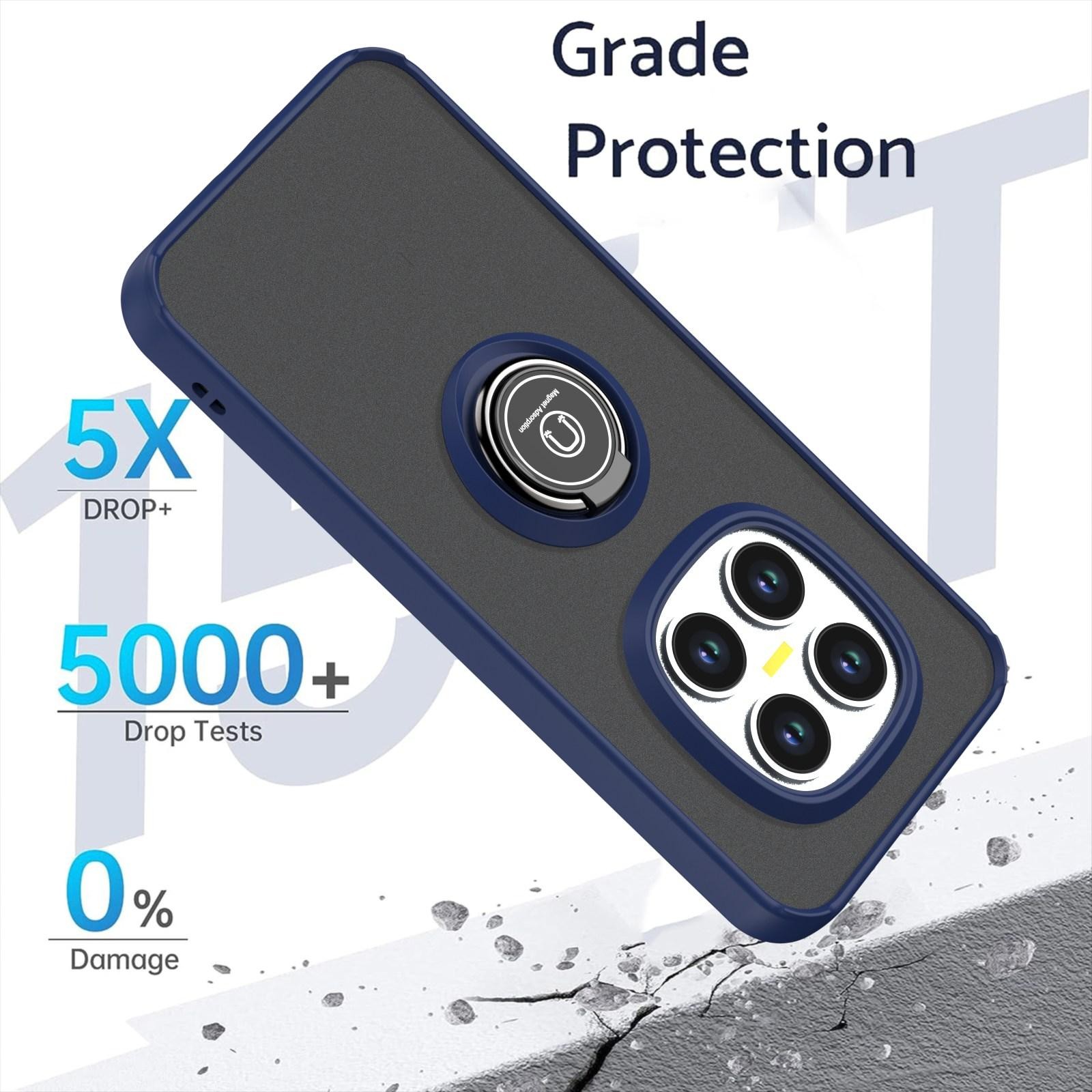 Xiaomi Redmi Note 15 Pro 4G Q Shadow 1 Series TPU + PC with Ring Royal Blue + Sky Blue-Θήκη Σιλικόνης