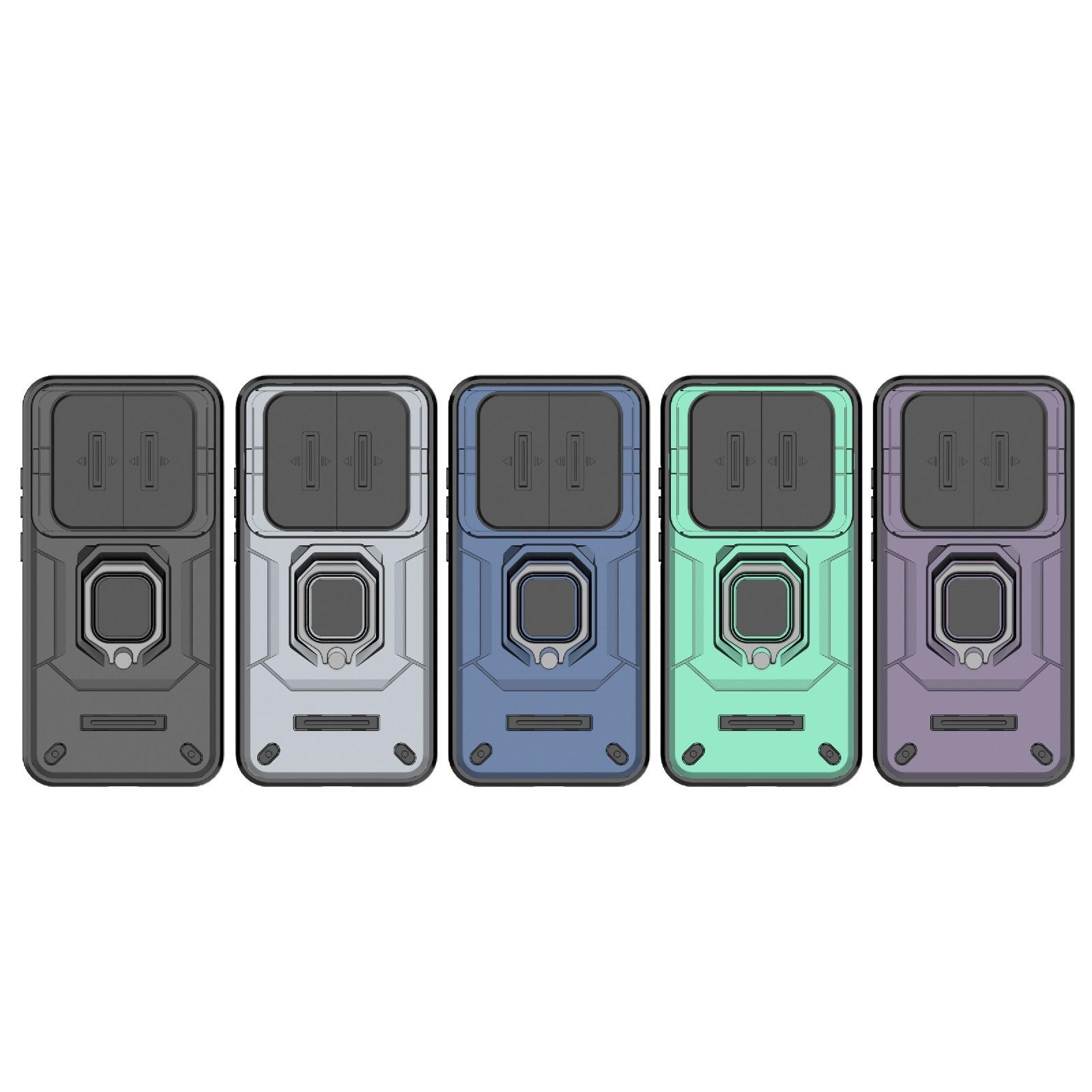 Xiaomi Redmi Note 15 Pro 5G Sliding Camshield TPU + PC Shockproof with Holder Purple-Θήκη Σκληρή