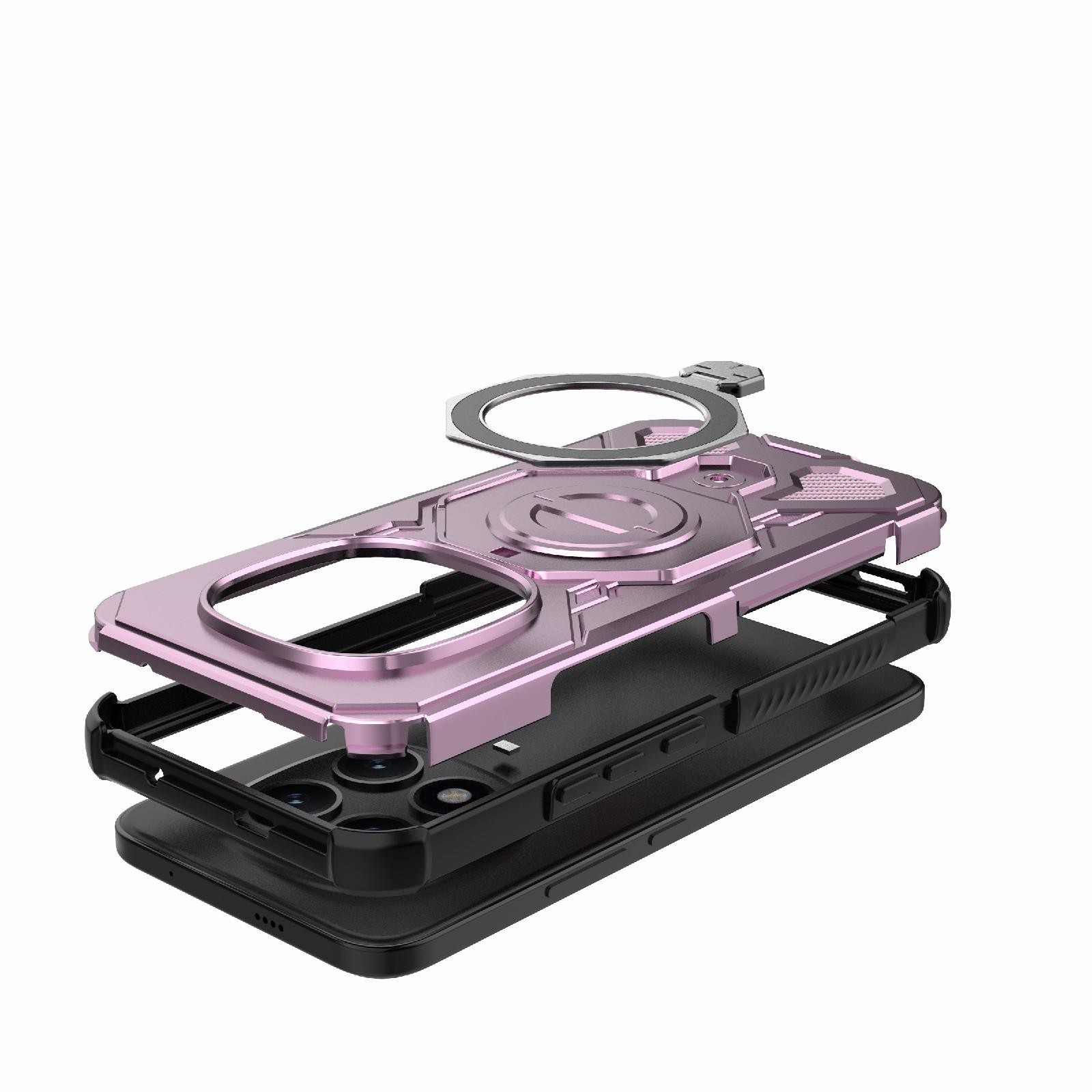 Xiaomi Redmi Note 15 Pro+ 5G Solid Color MagSafe Magnetic TPU+PC Pink-Θήκη Σκληρή