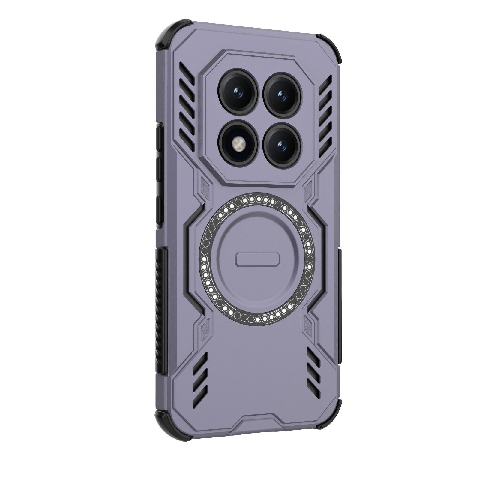 Xiaomi Redmi Note 15 5G G Butterfly Armor MagSafe Magnetic Ring Shockproof Purple-Θήκη Σκληρή
