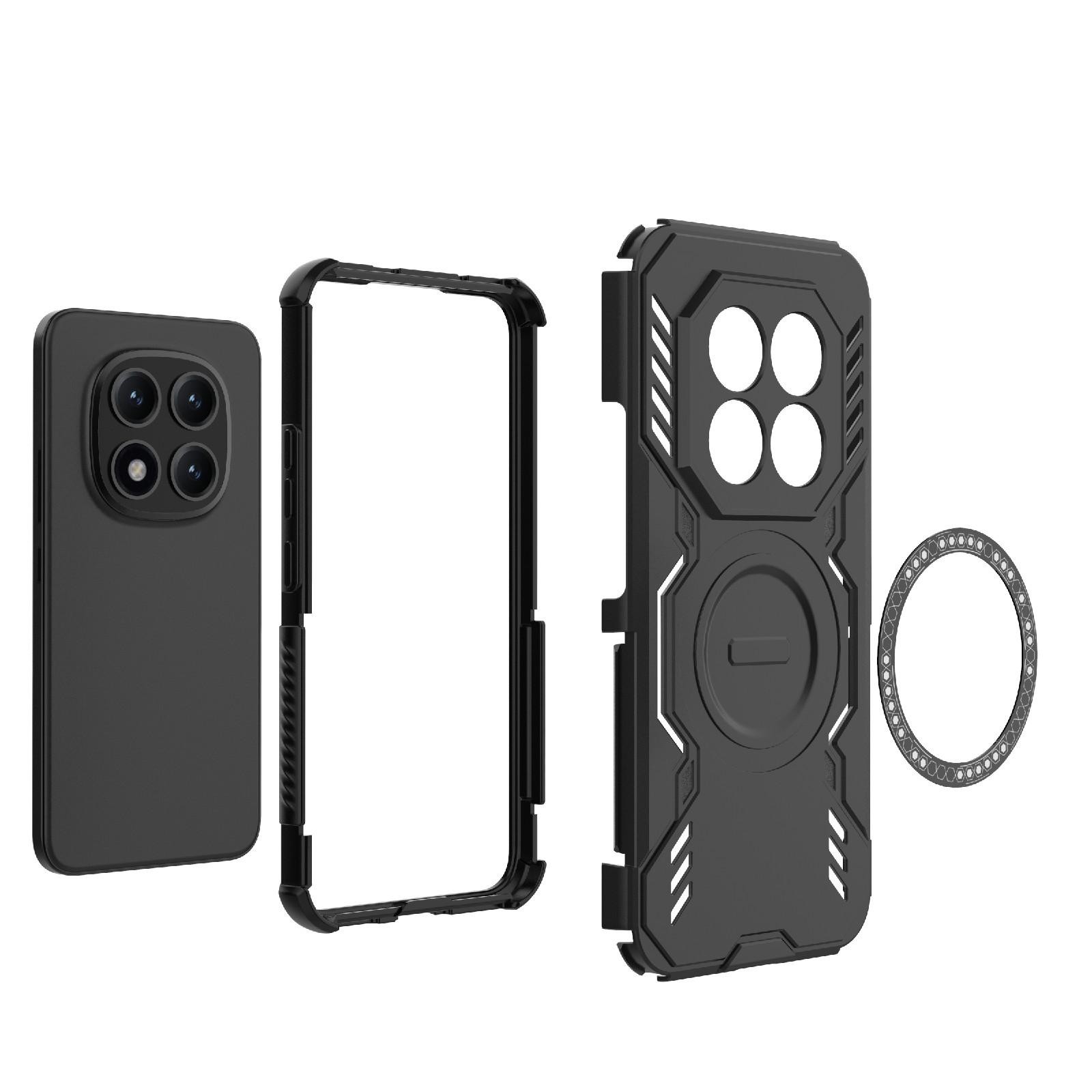 Xiaomi Redmi Note 15 Pro+ 5G Butterfly Armor MagSafe Magnetic Ring Shockproof Purple-Θήκη Σκληρή