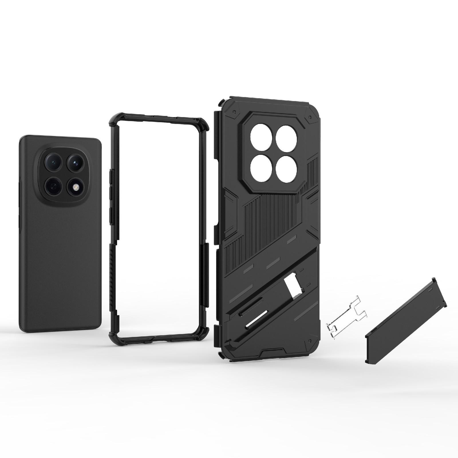 Xiaomi Redmi Note 15 5G Punk Armor 2 in 1 PC + TPU with Holder Red-Θήκη Σκληρή