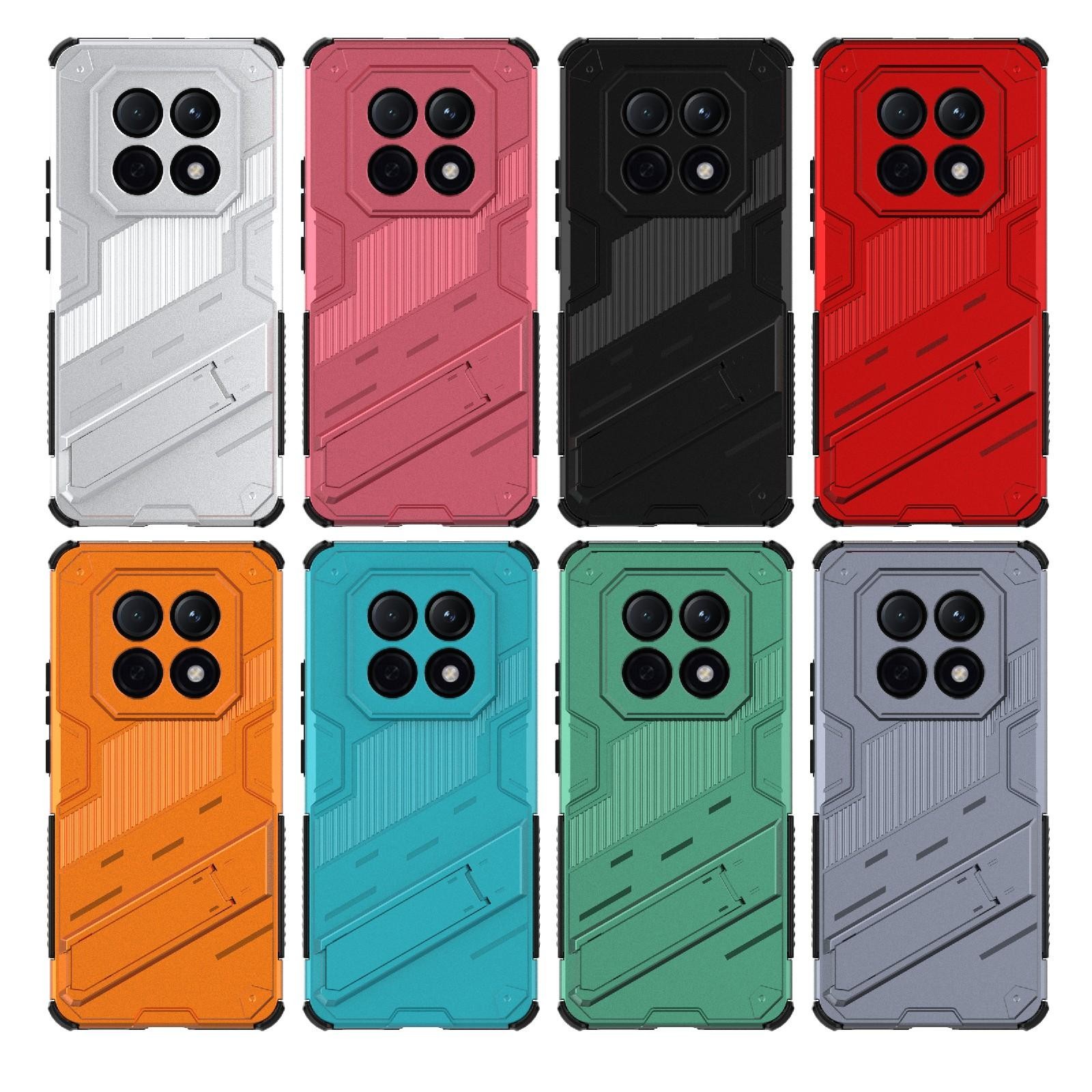 Xiaomi Redmi Note 15 5G Punk Armor 2 in 1 PC + TPU with Holder Red-Θήκη Σκληρή