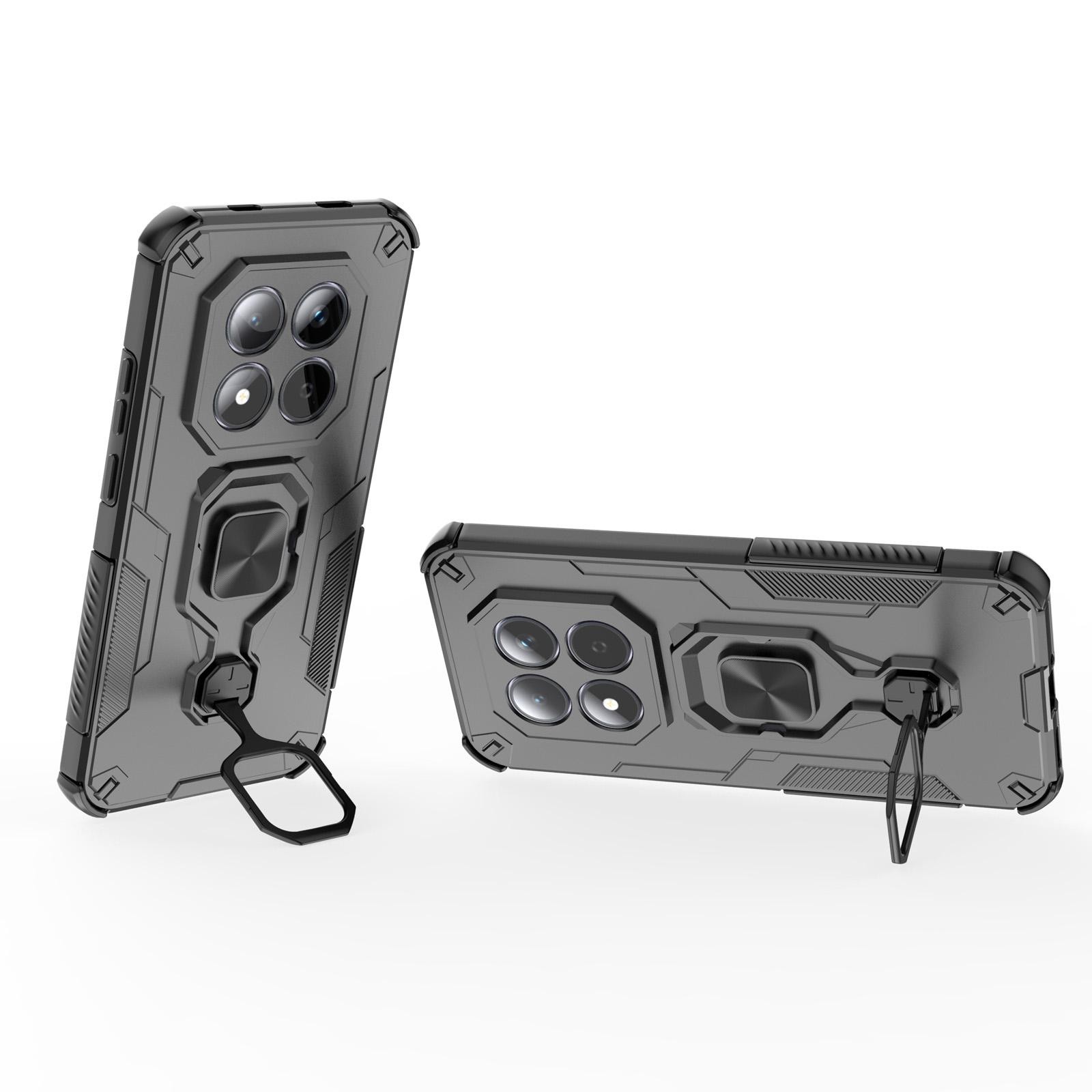 Xiaomi Redmi Note 15 Pro 5G Metal Kickstand TPU Hybrid PC Black-Θήκη Σκληρή