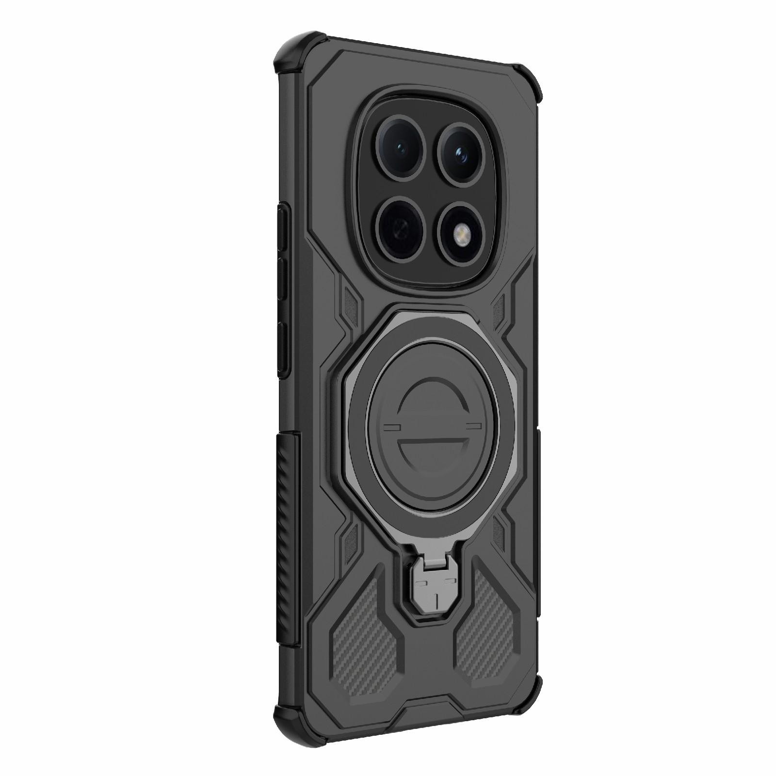 Xiaomi Redmi Note 15 5G Solid Color MagSafe Magnetic TPU+PC Black-Θήκη Σκληρή