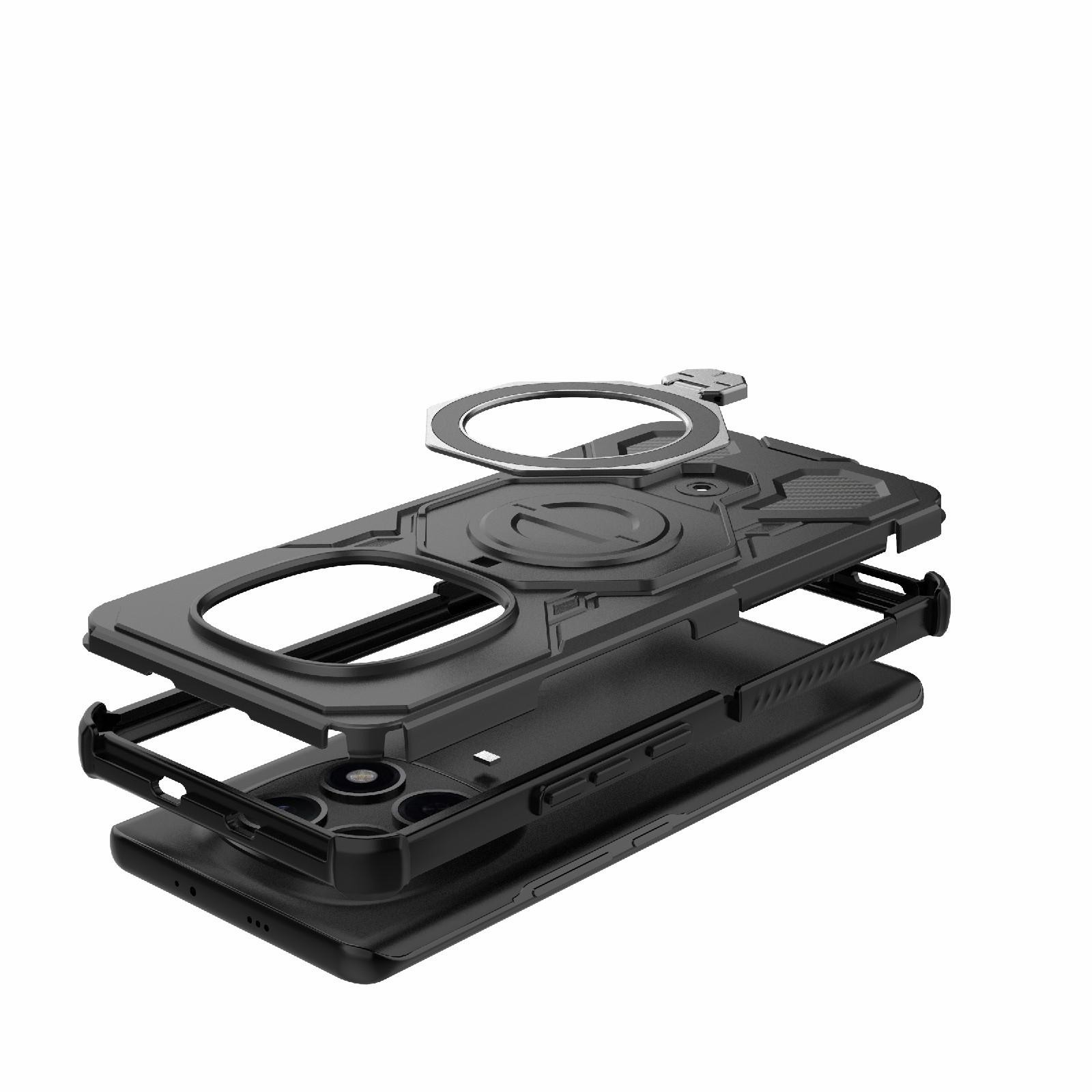 Xiaomi Redmi Note 15 5G Solid Color MagSafe Magnetic TPU+PC Black-Θήκη Σκληρή