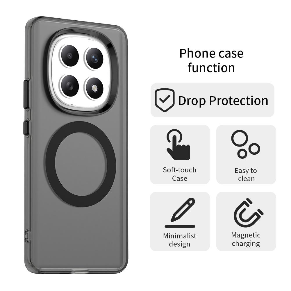 Xiaomi Redmi Note 15 5G / 4G Candy Magsafe PC Hybrid TPU Black-Θήκη Σιλικόνης