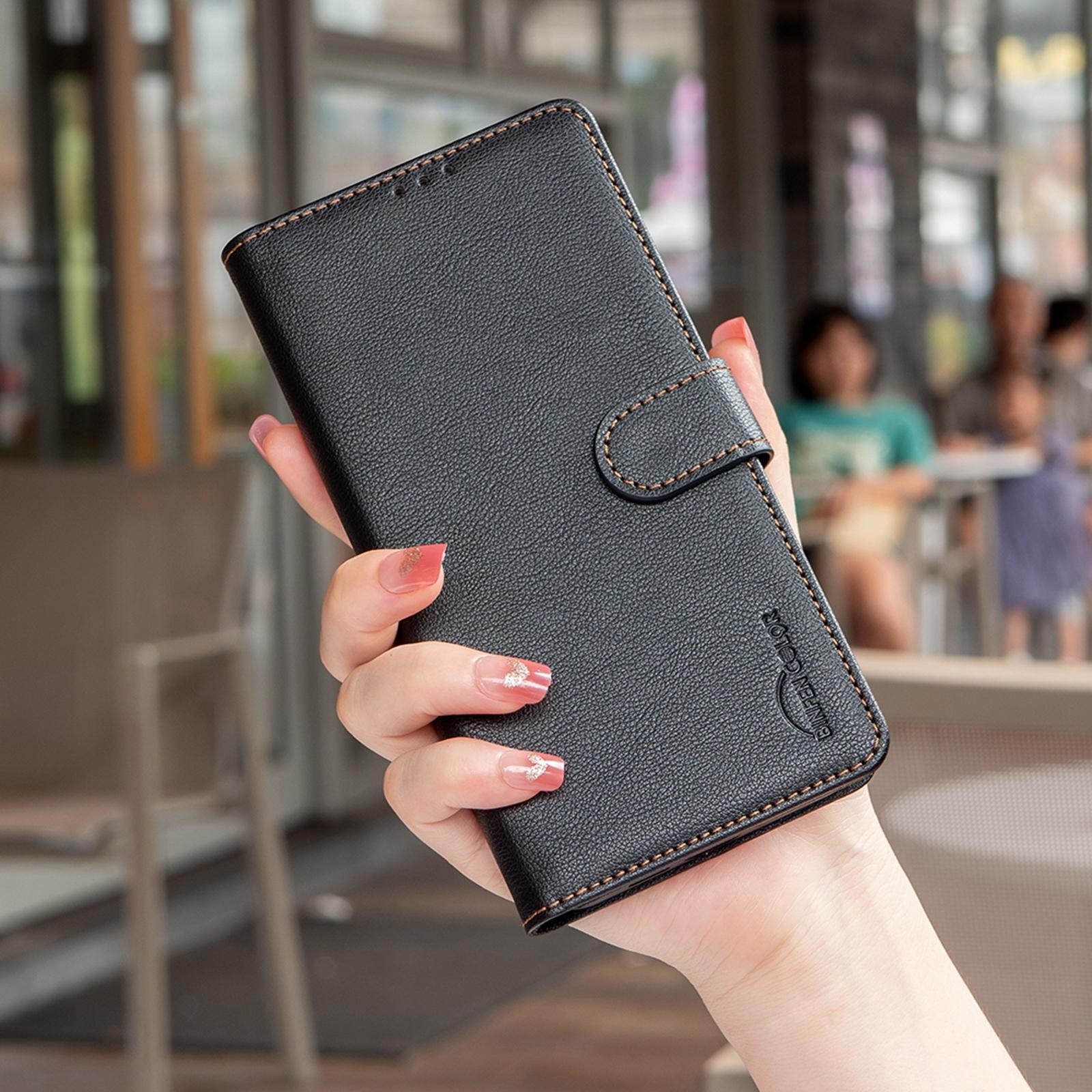 Binfen Xiaomi Redmi Note 15 5G Litchi Texture RFID Anti-theft Leather Black-Θήκη Βιβλίο