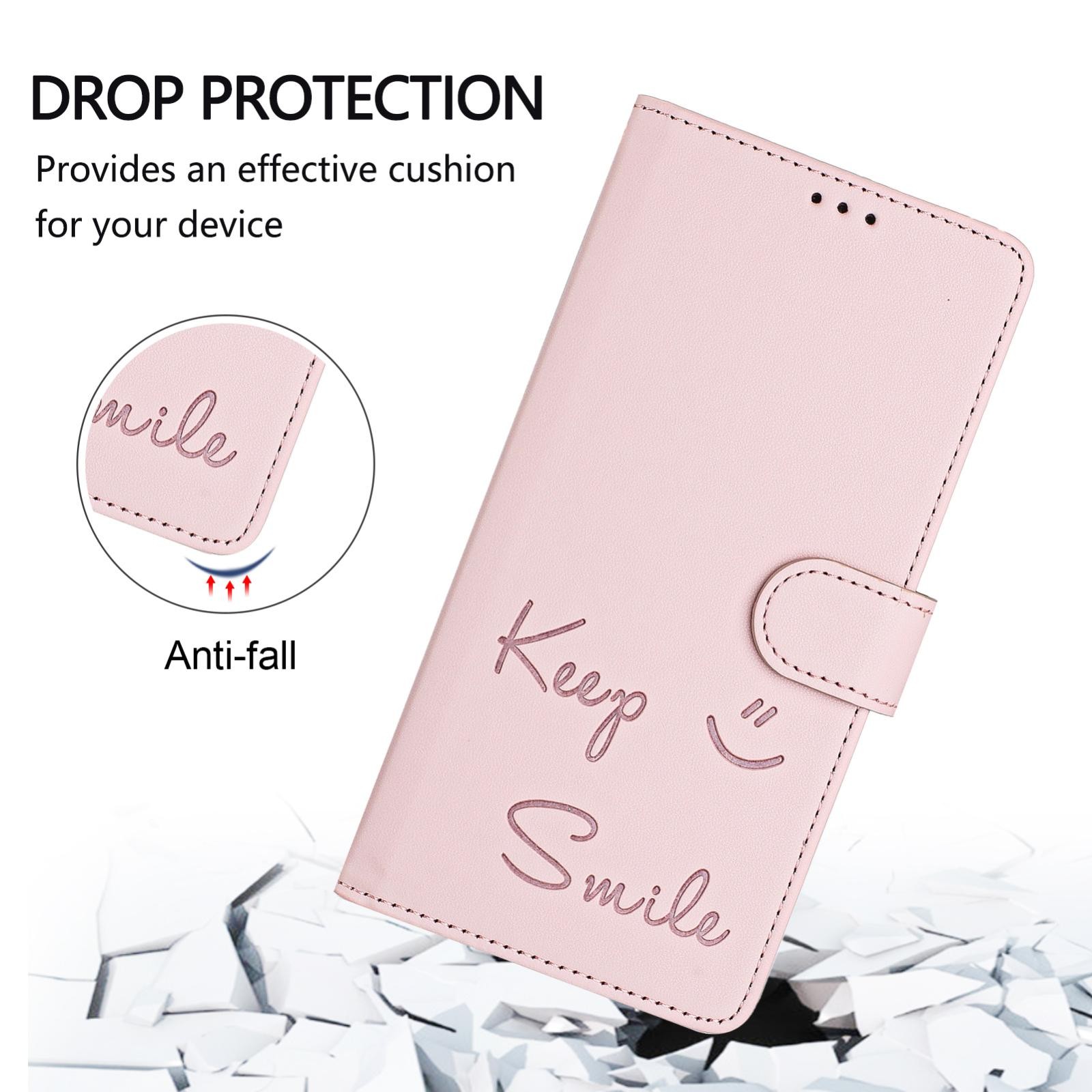 Xiaomi Redmi Note 15 Pro+ 5G Smile Embossing RFID Leather Pink-Θήκη Βιβλίο