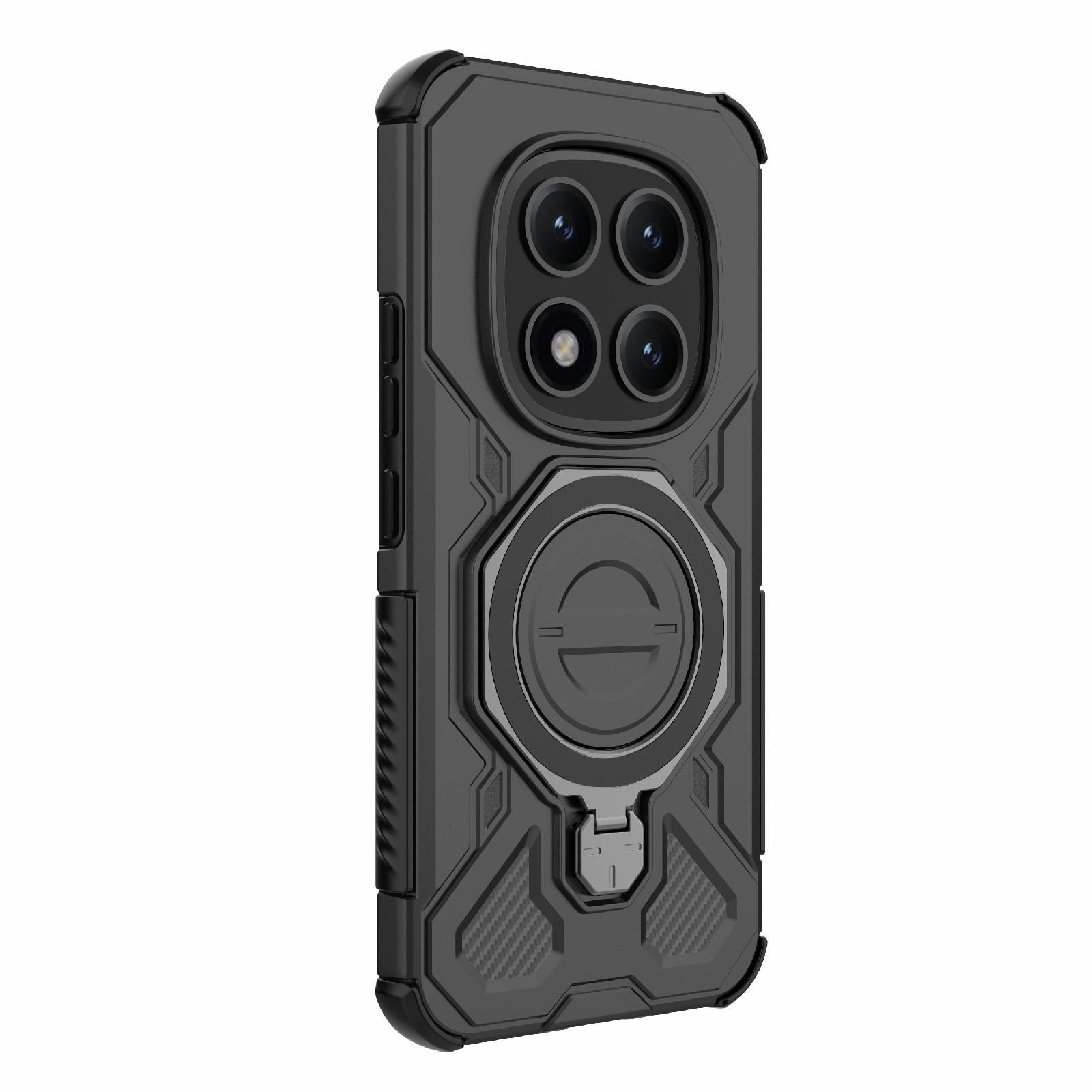 Xiaomi Redmi Note 15 Pro+ 5G Solid Color MagSafe Magnetic TPU+PC Black-Θήκη Σκληρή