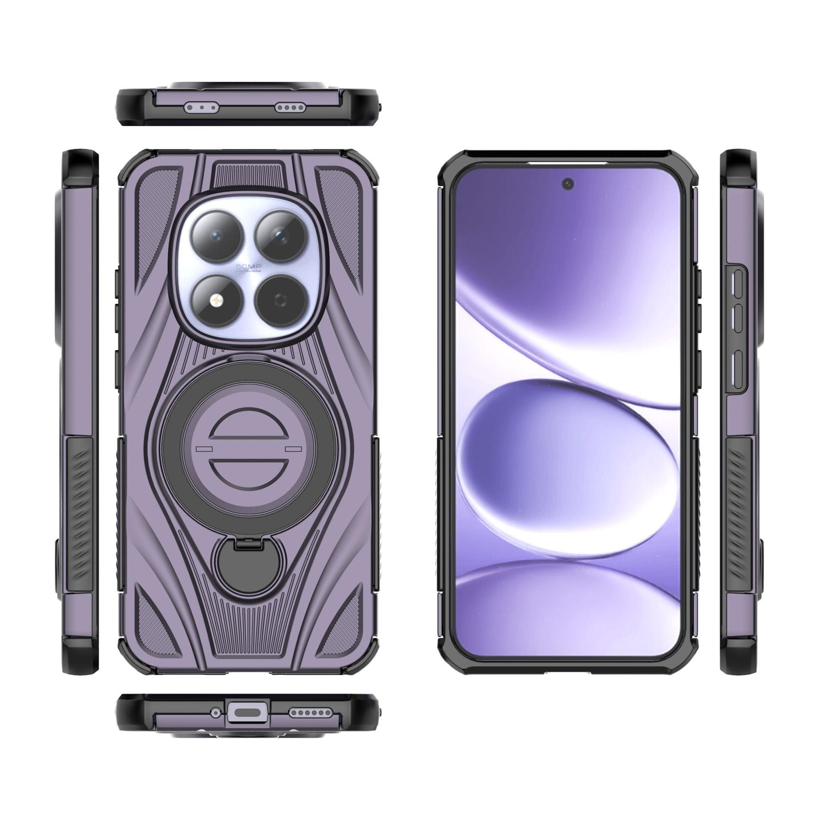 Xiaomi Redmi Note 15 Pro 5G Star Ring Metallic Pivot Bracket Magnetic Purple-Θήκη Σκληρή