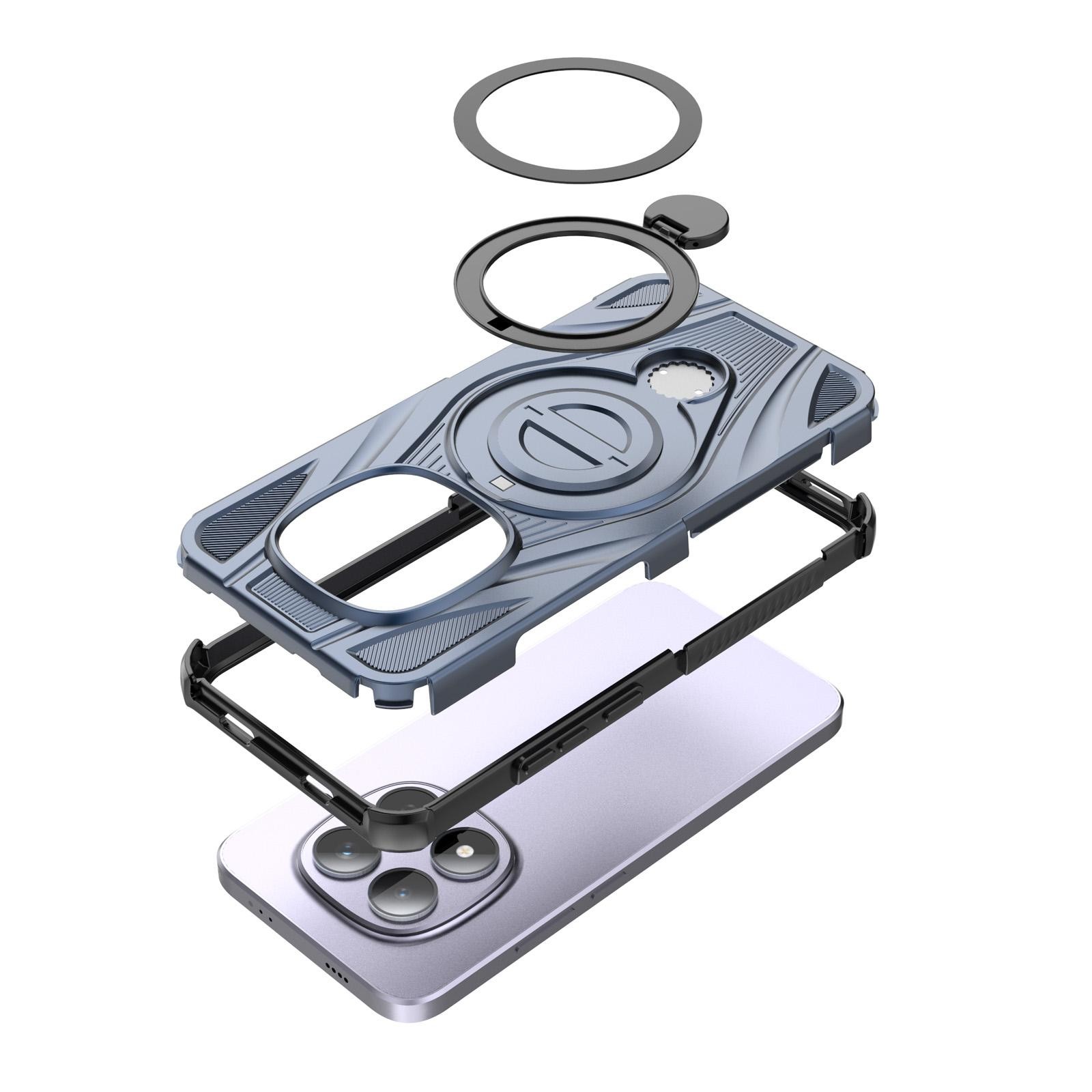 Xiaomi Redmi Note 15 Pro 5G Star Ring Metallic Pivot Bracket Magnetic Purple-Θήκη Σκληρή