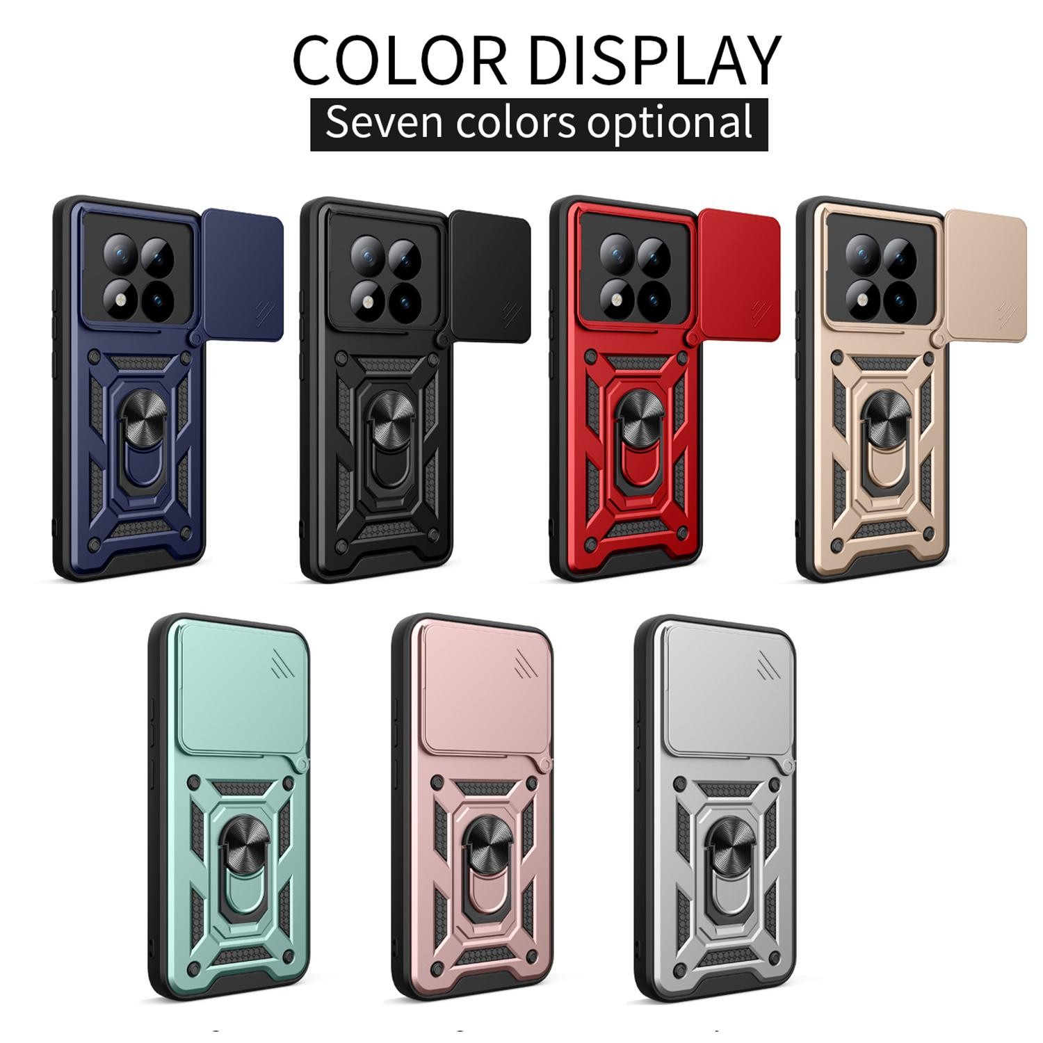 Xiaomi Redmi Note 15 Pro+ 5G Sliding Camera Cover Design TPU+PC Green-Θήκη Σκληρή