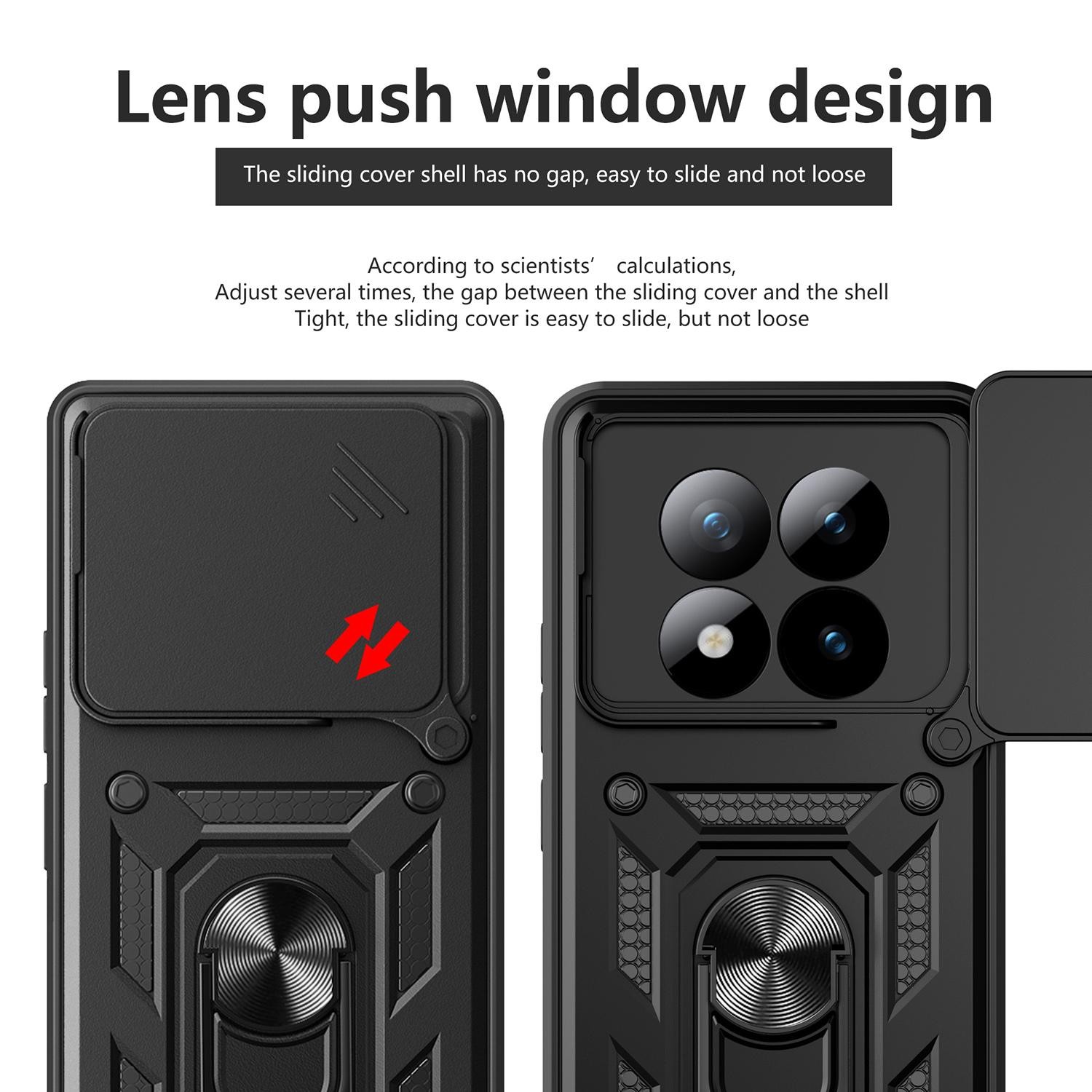 Xiaomi Redmi Note 15 Pro+ 5G Sliding Camera Cover Design TPU+PC Green-Θήκη Σκληρή
