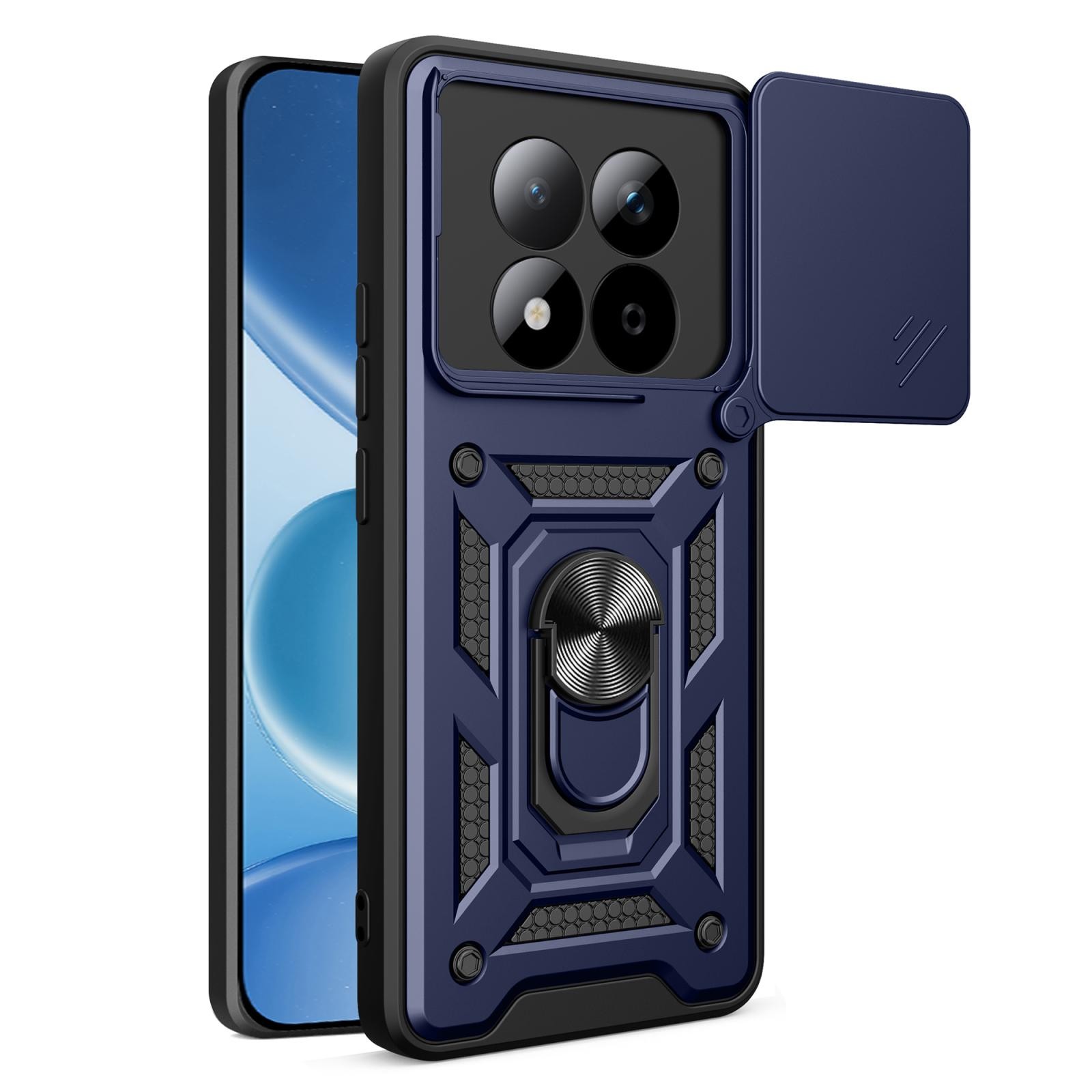 Xiaomi Redmi Note 15 Pro 5G Sliding Camera Cover Design TPU+PC Blue-Θήκη Σκληρή