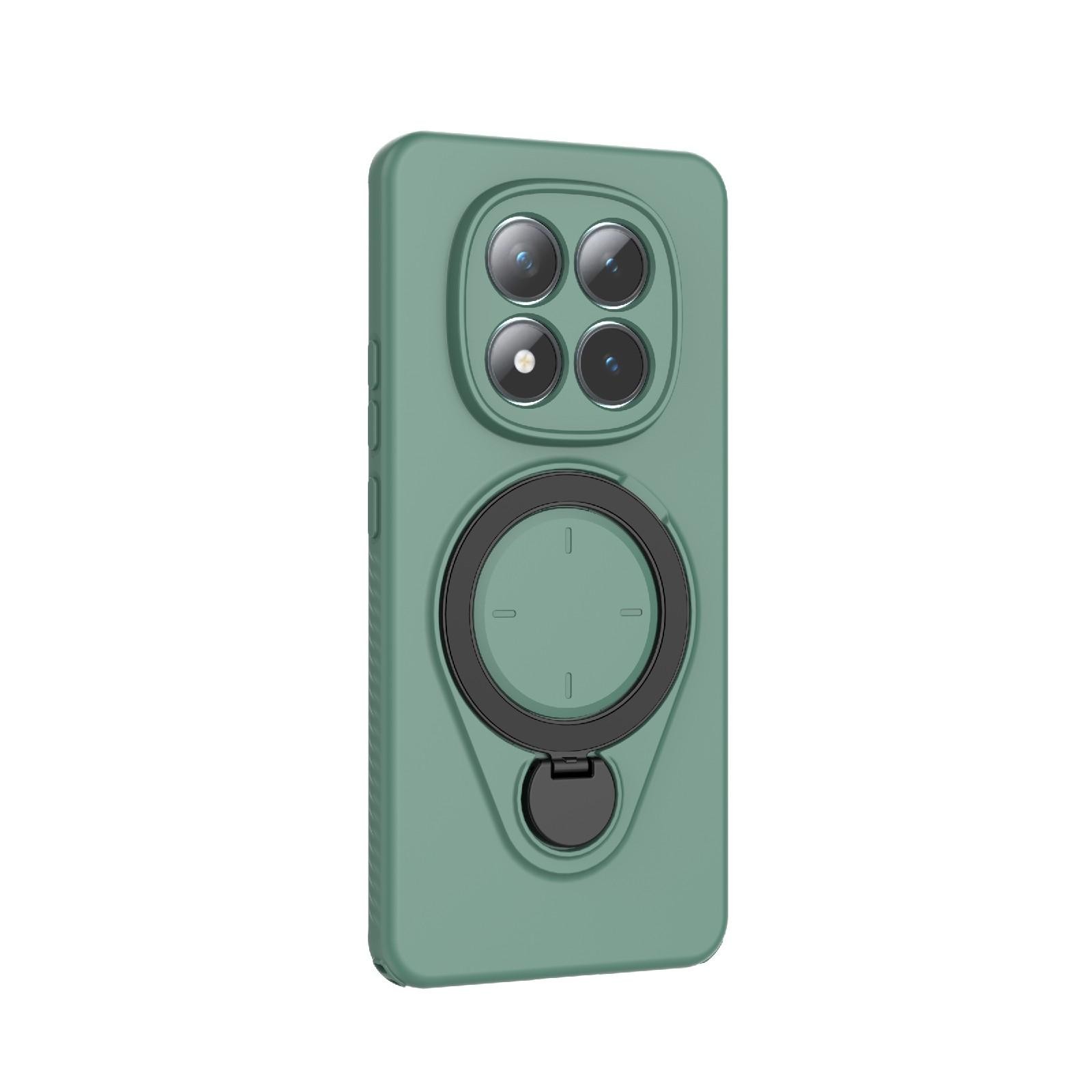 Xiaomi Redmi Note 15 5G Ring Shield MagSafe TPU with 360 Degree Rotating Holder Green-Θήκη Σκληρή