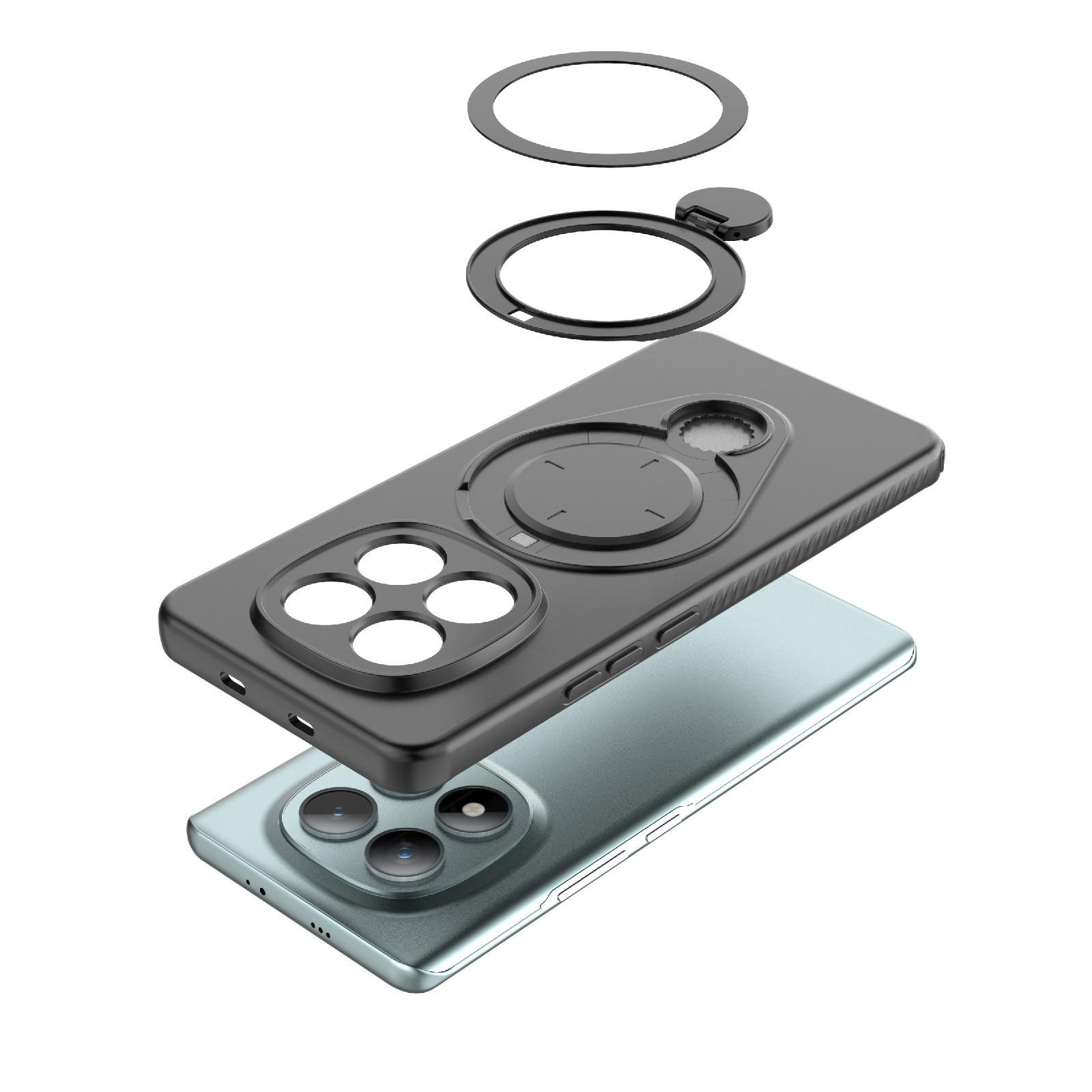 Xiaomi Redmi Note 15 5G Ring Shield MagSafe TPU with 360 Degree Rotating Holder Green-Θήκη Σκληρή