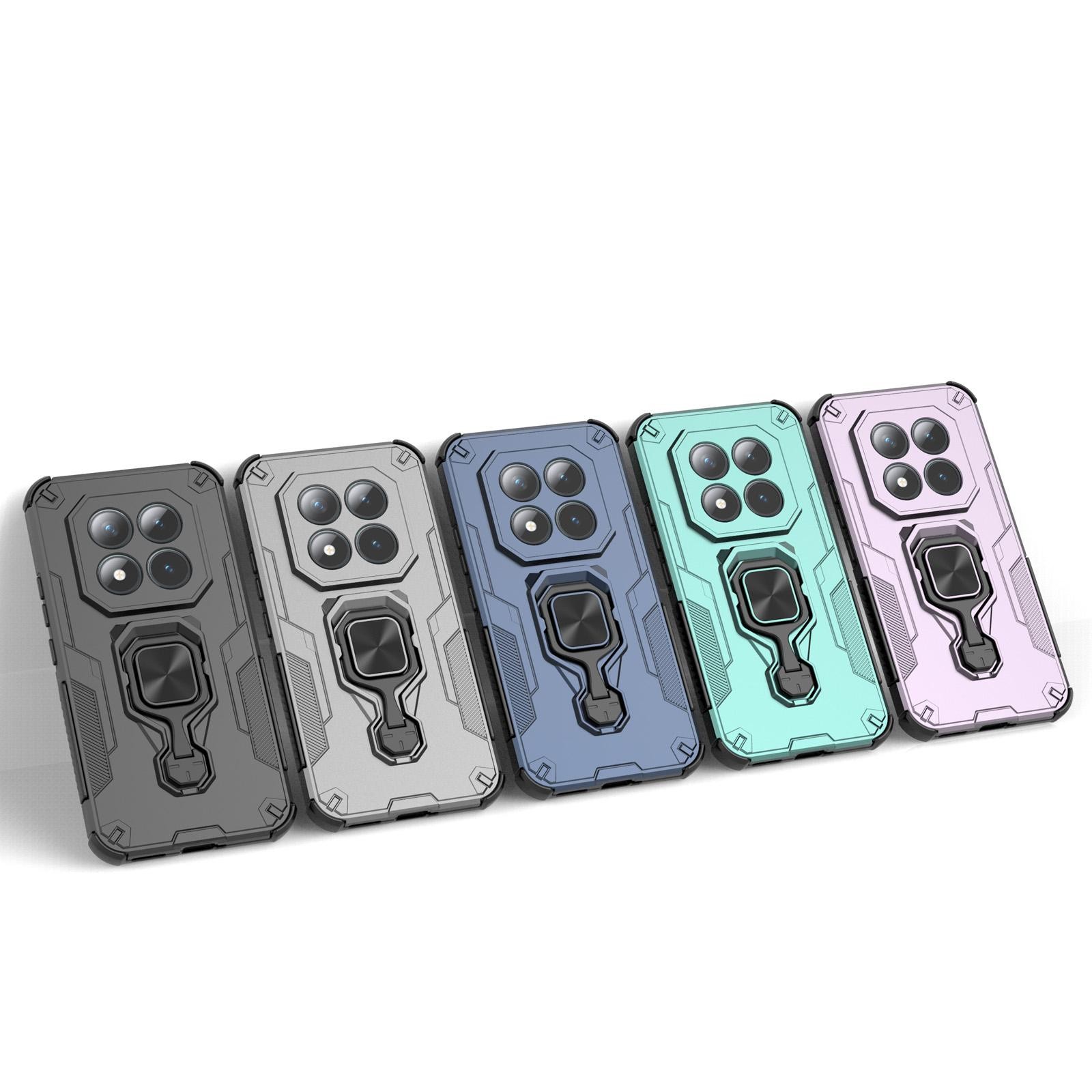 Xiaomi Redmi Note 15 Pro+ 5G Metal Kickstand TPU Hybrid PC Black-Θήκη Σκληρή