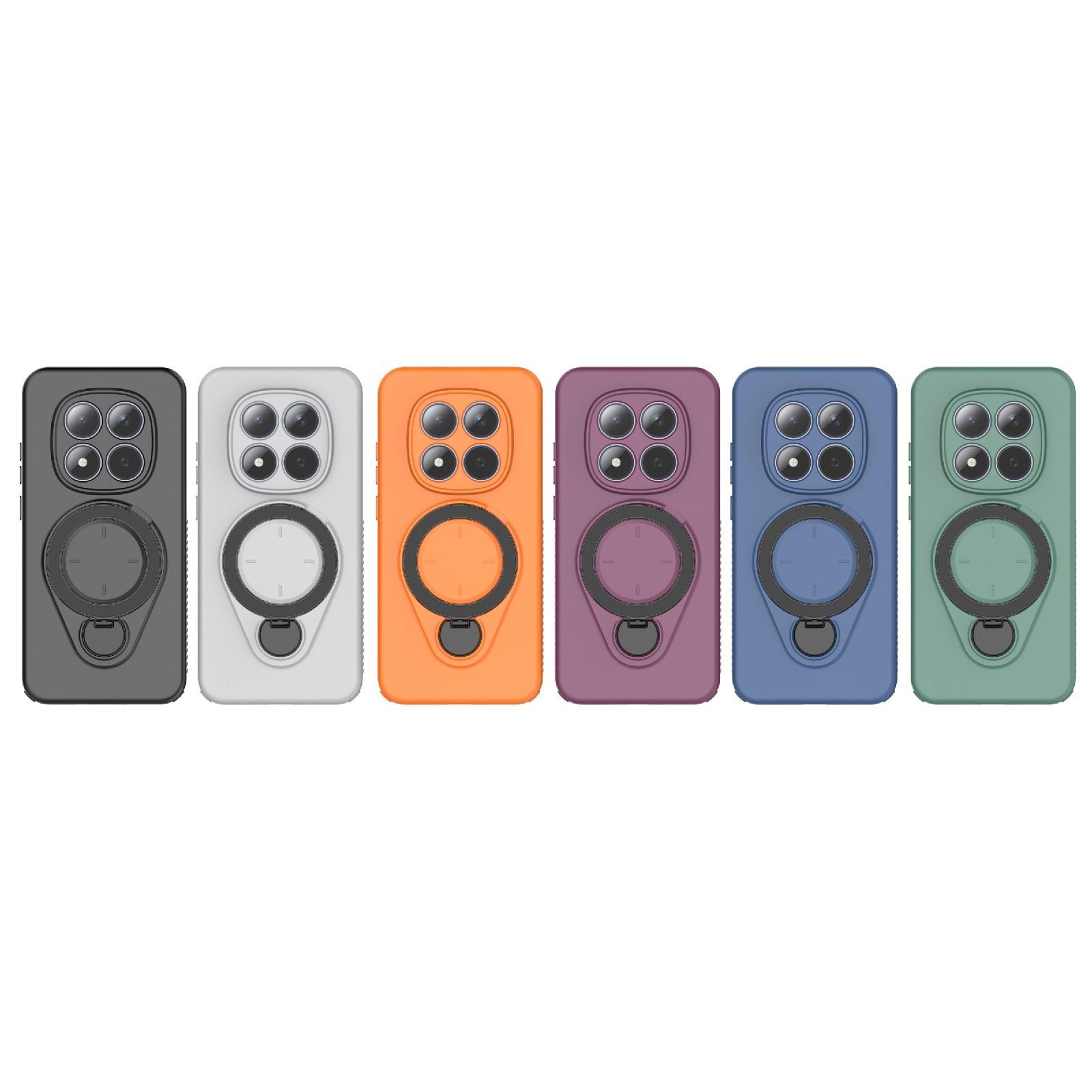 Xiaomi Redmi Note 15 Pro 5G Ring Shield MagSafe TPU with 360 Degree Rotating Holder Wine Red-Θήκη Σιλικόνης