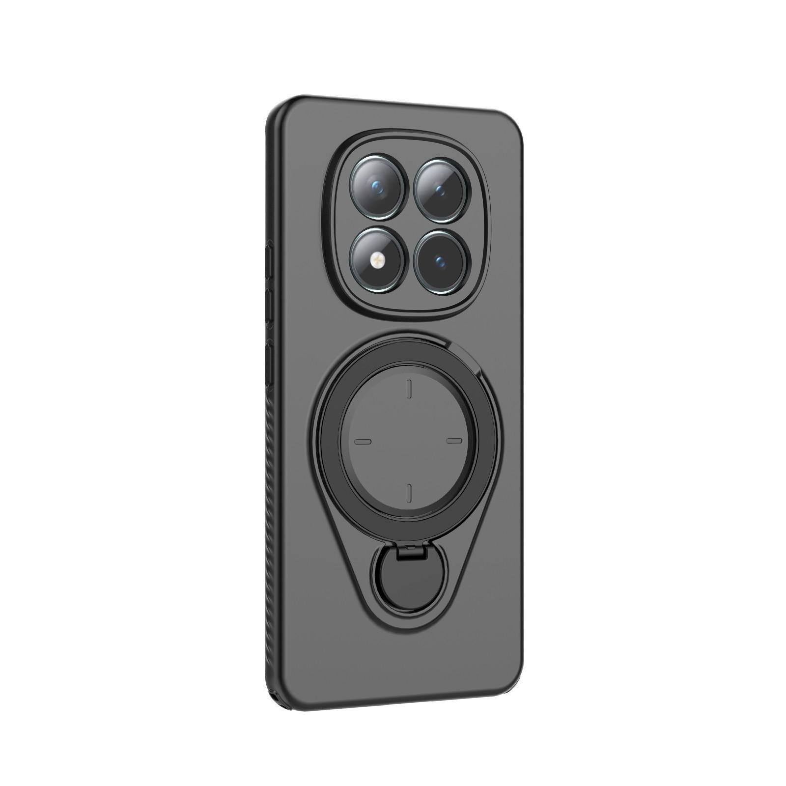 Xiaomi Redmi Note 15 5G Ring Shield MagSafe TPU with 360 Degree Rotating Holder Black-Θήκη Σιλικόνης