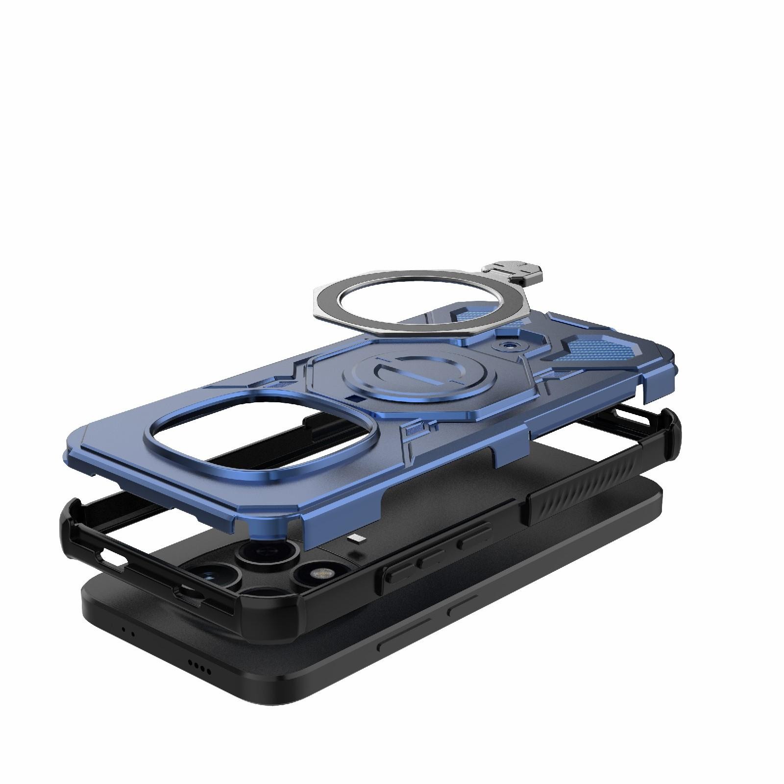 Xiaomi Redmi Note 15 Pro 5G Solid Color MagSafe Magnetic TPU+PC Blue-Θήκη Σκληρή