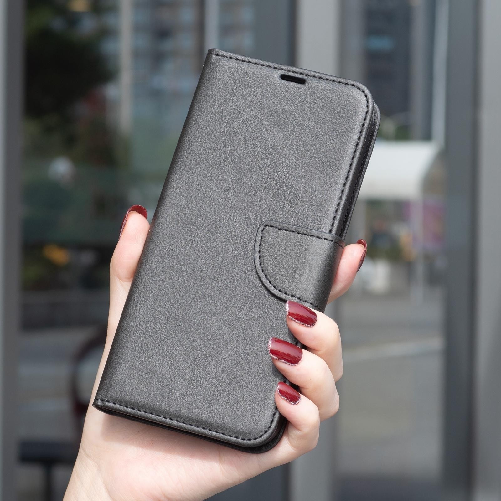 Binfen Xiaomi Redmi Note 15 5G Lambskin Texture Pure Color Flip Leather Black-Θήκη Βιβλίο