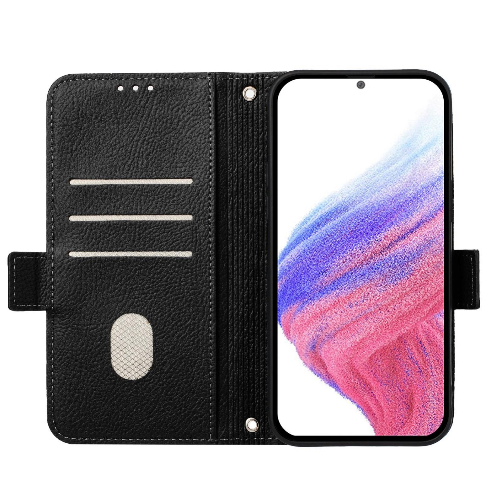 Xiaomi Redmi Note 15 Pro 5G Embossed Rose RFID Anti-theft Leather Black-Θήκη Βιβλίο