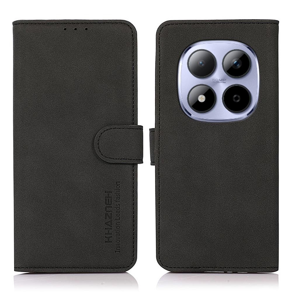 Khazneh Xiaomi Redmi Note 15 Pro 4G Matte Texture Leather Black-Θήκη Βιβλίο