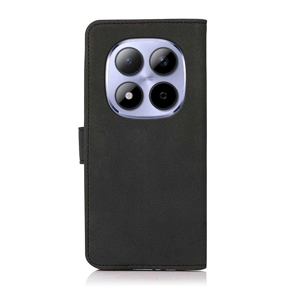 Khazneh Xiaomi Redmi Note 15 Pro 4G Matte Texture Leather Black-Θήκη Βιβλίο
