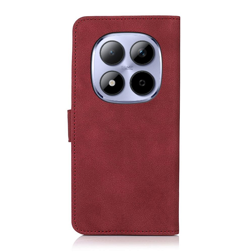 Khazneh Xiaomi Redmi Note 15 Pro 4G Matte Texture Leather Red-Θήκη Βιβλίο