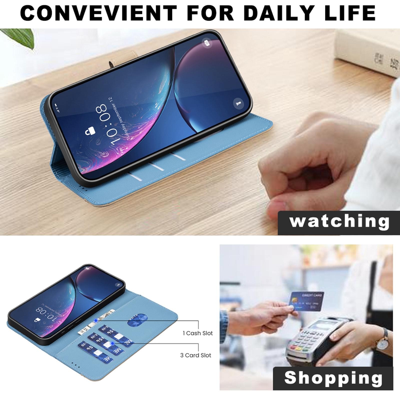 Binfen Xiaomi Redmi Note 15 5G Color Matching RFID Anti-theft Leather Blue-Θήκη Βιβλίο